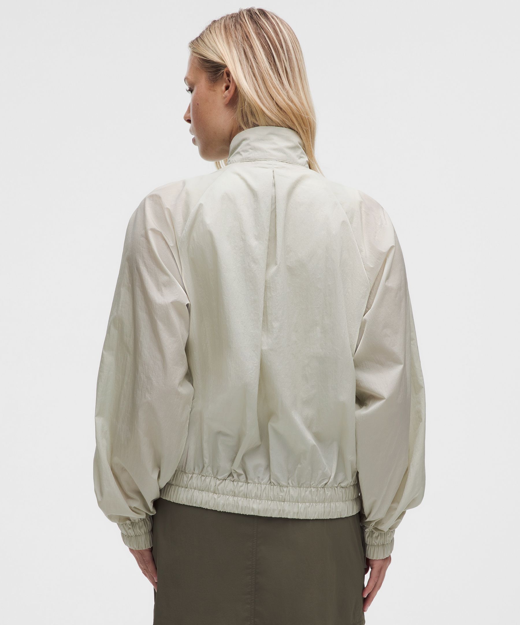 Lightweight Pleated Track Jacket