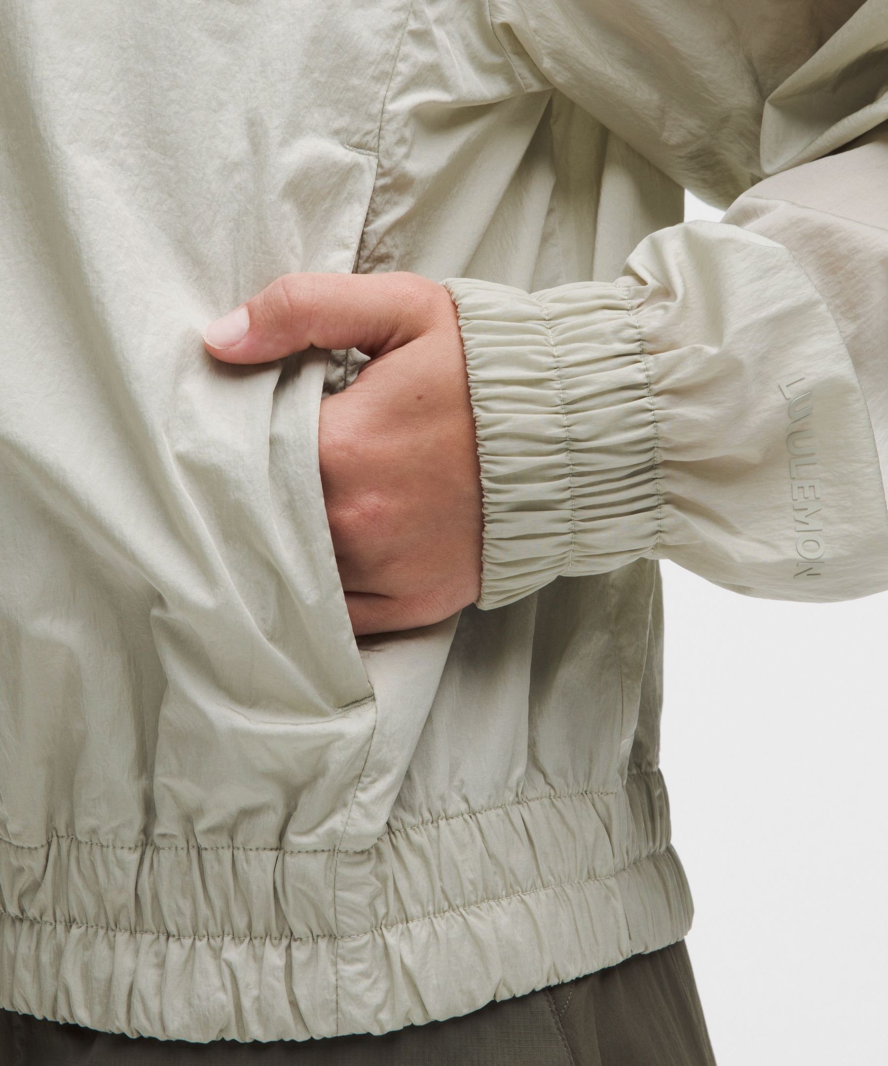 Lightweight Pleated Track Jacket