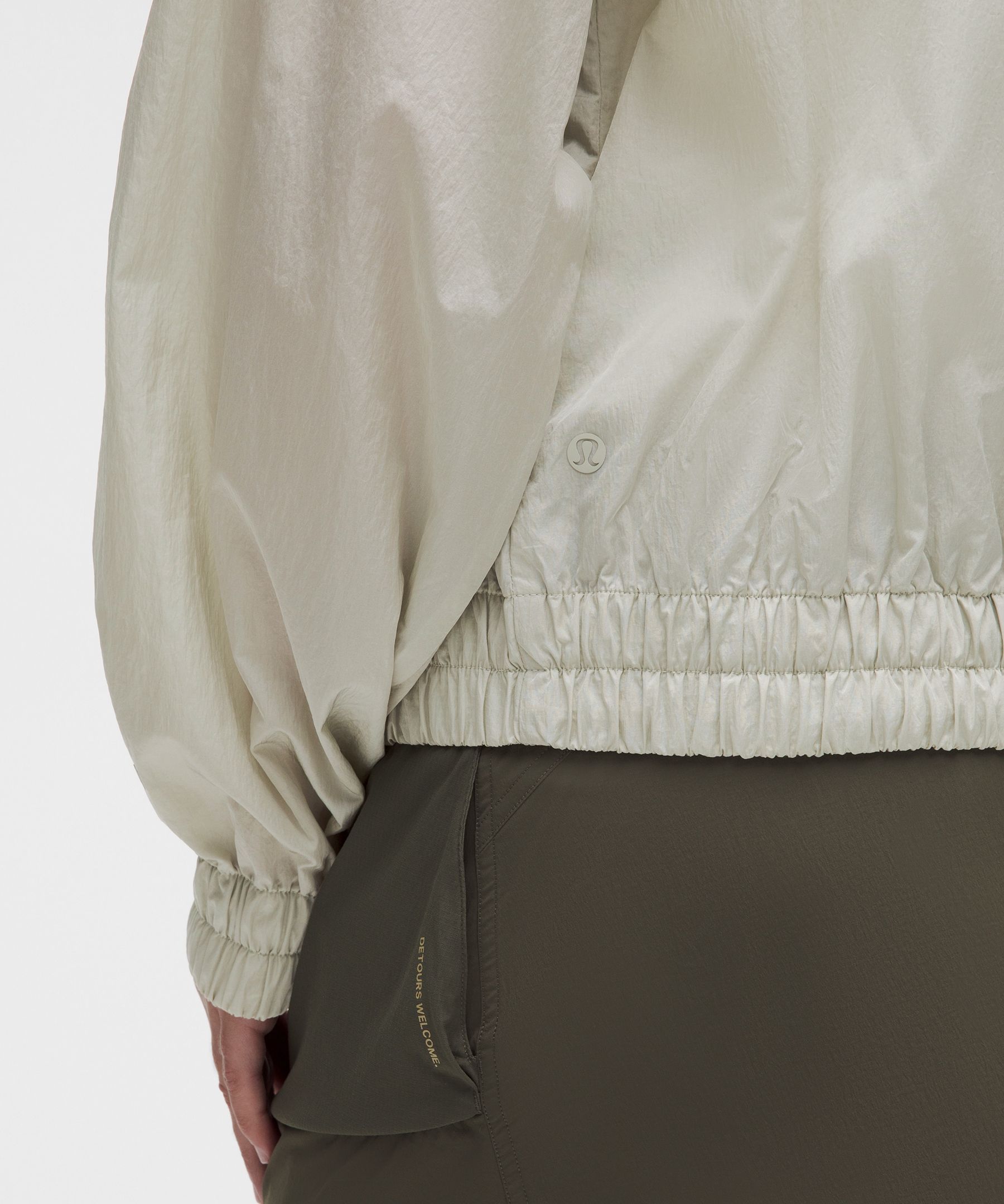 Lightweight Pleated Track Jacket
