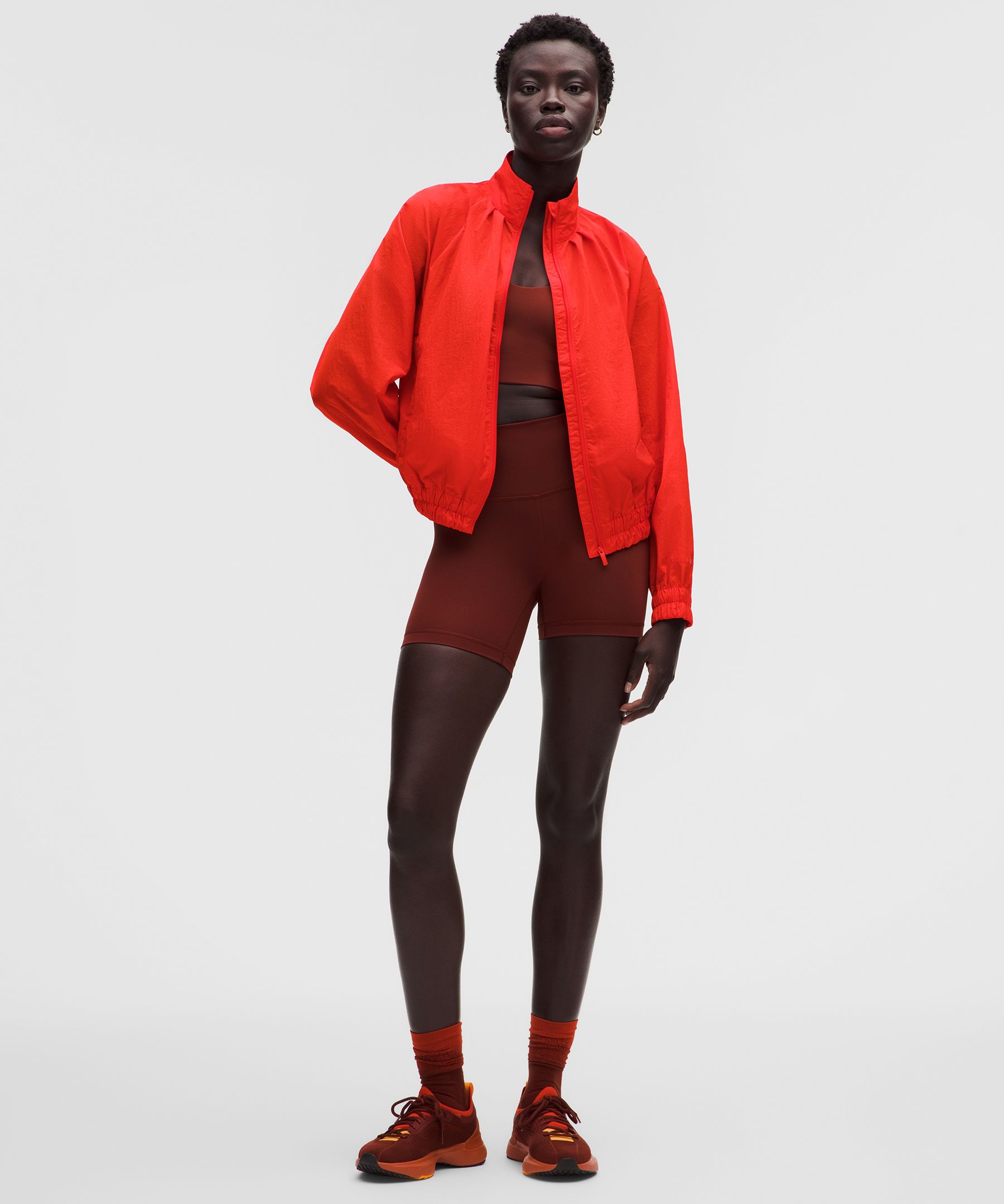 Lightweight Pleated Track Jacket