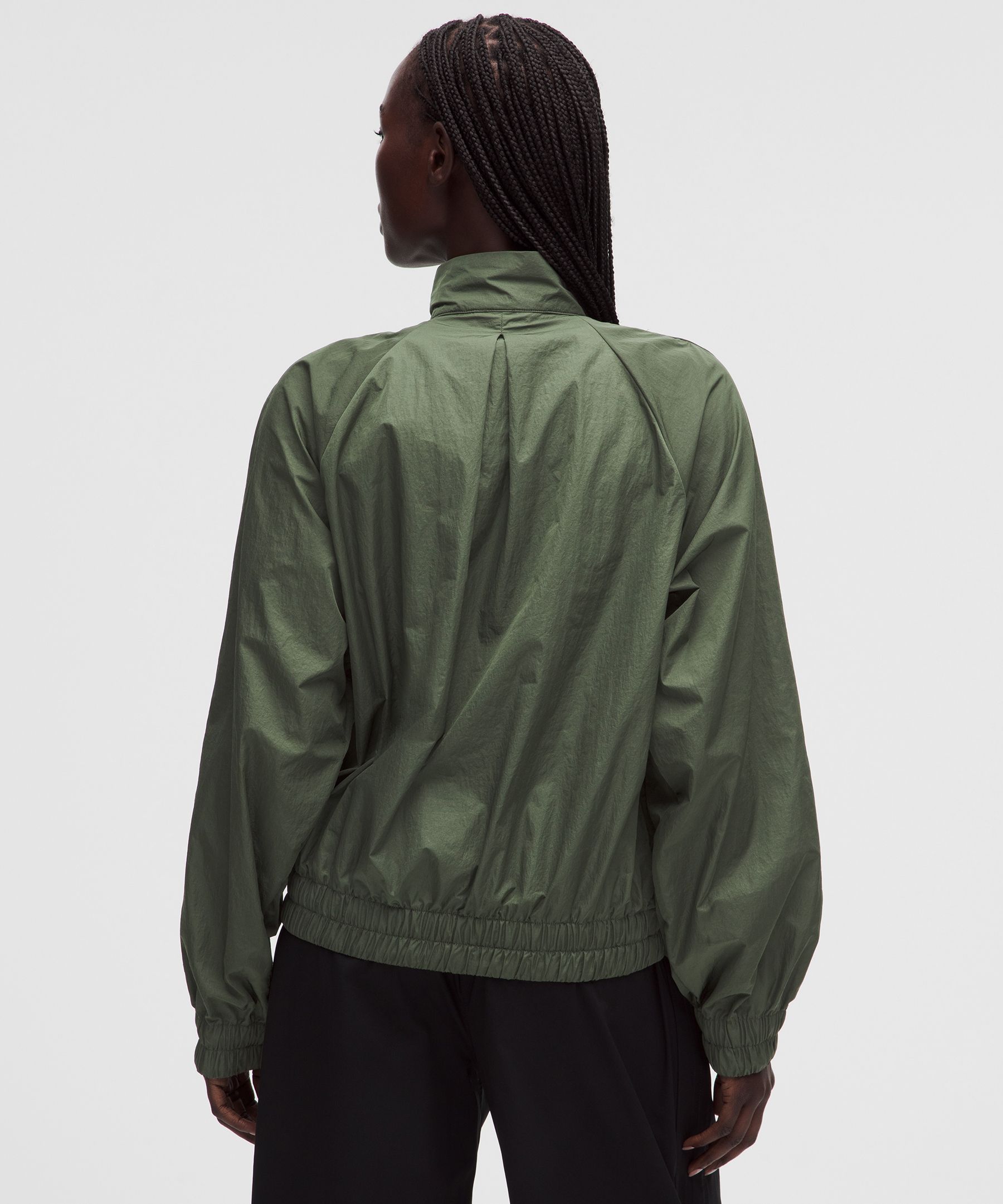 Lightweight Pleated Track Jacket