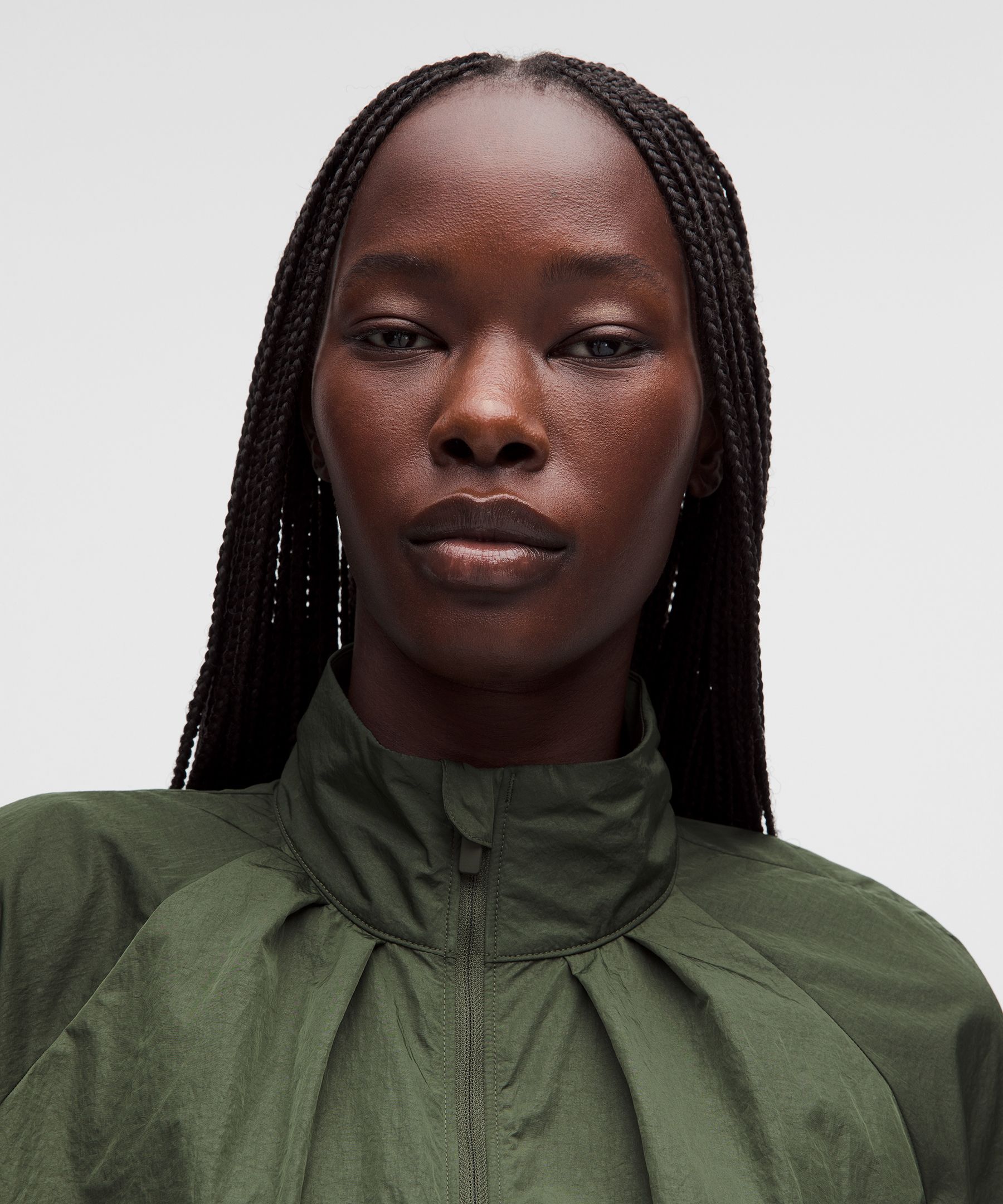 Lightweight Pleated Track Jacket