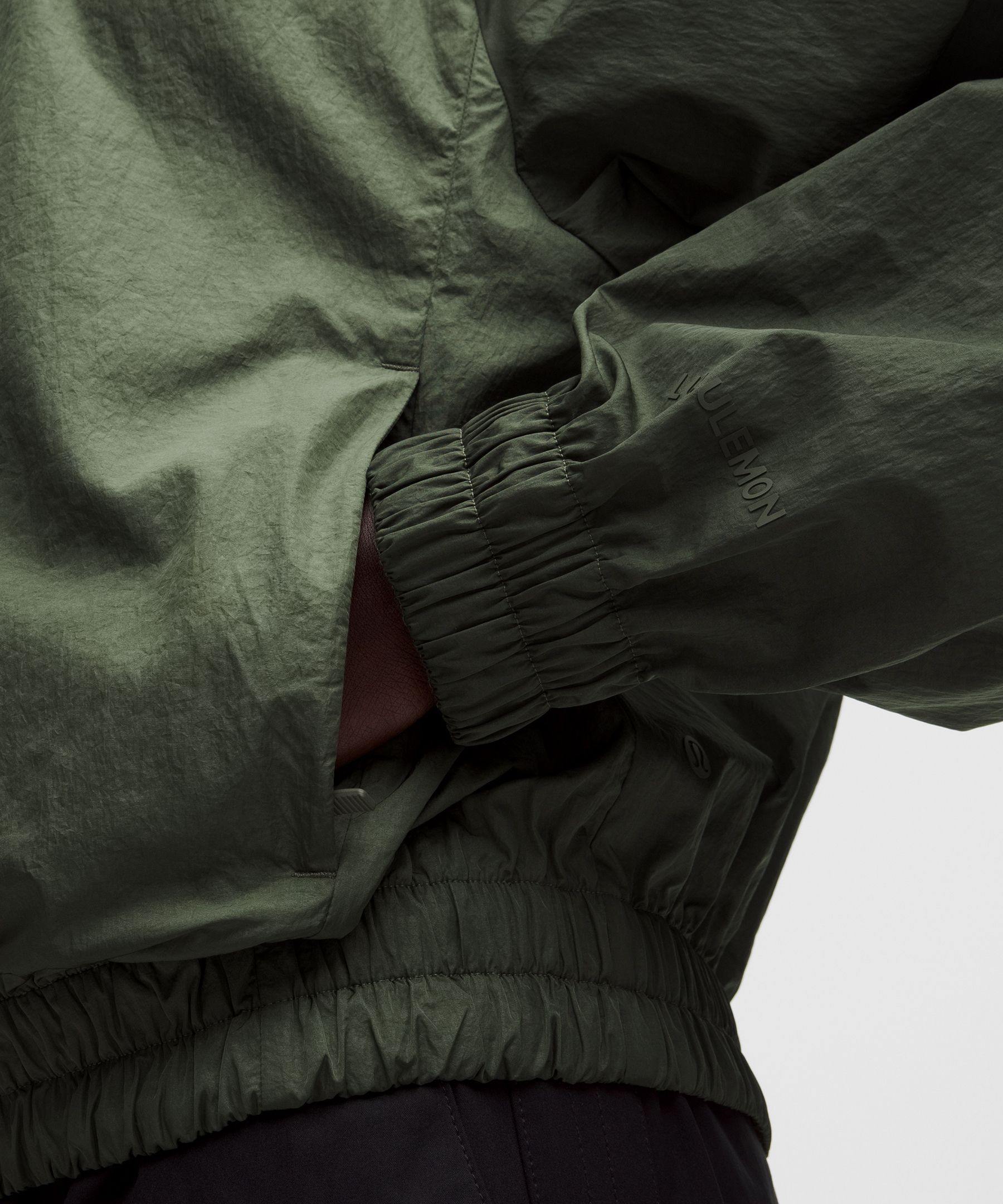 Lightweight Pleated Track Jacket