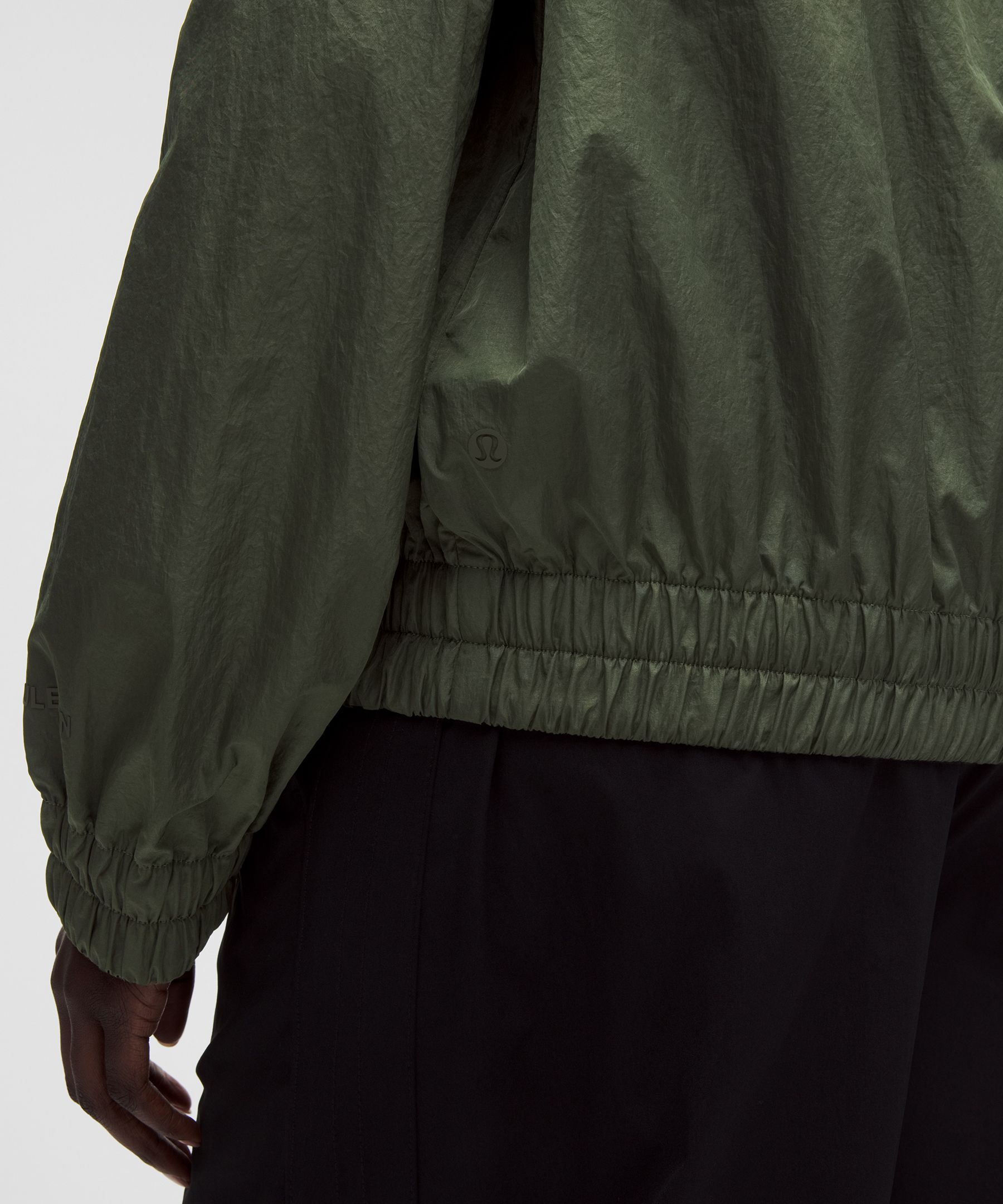 Lightweight Pleated Track Jacket