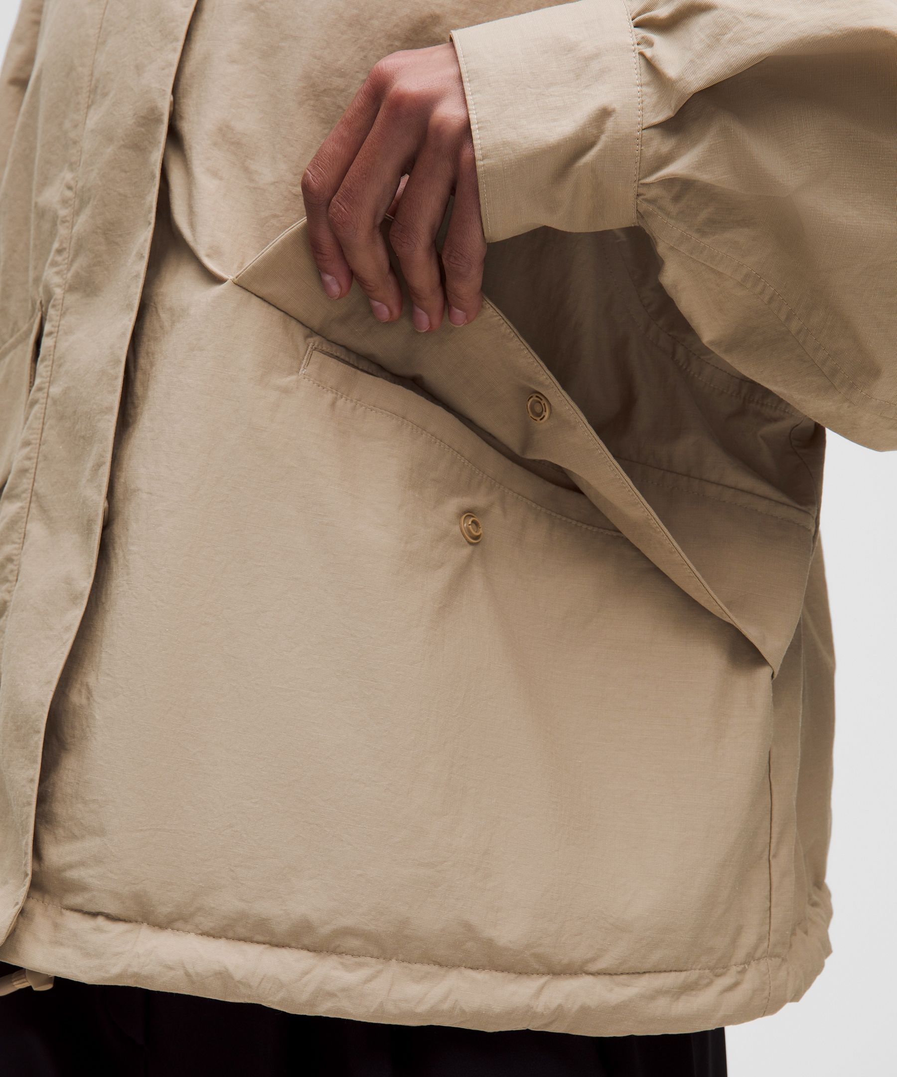 Veste oversize r&eacute;versible &agrave; ourlet ajustable
