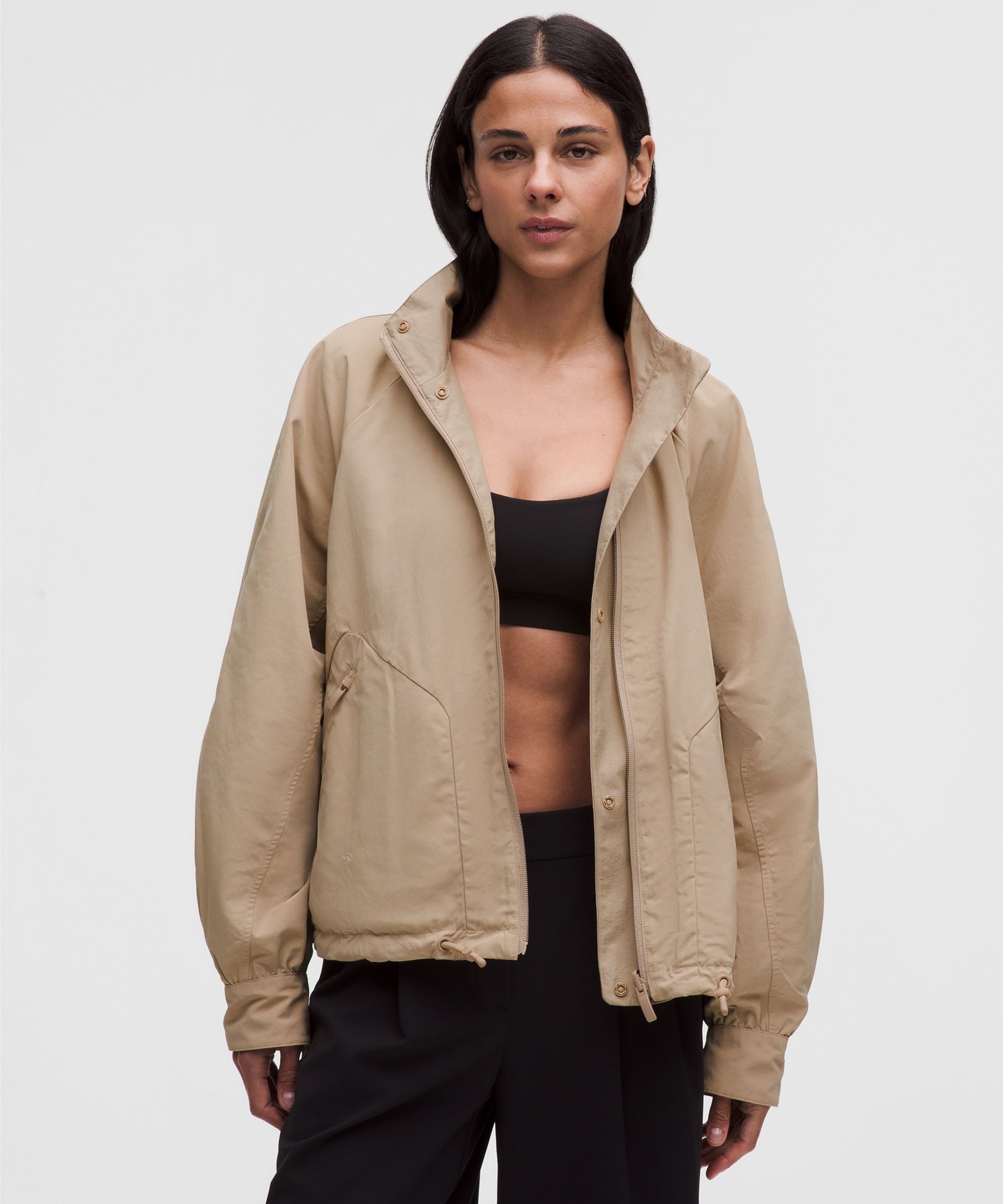 Veste oversize r&eacute;versible &agrave; ourlet ajustable