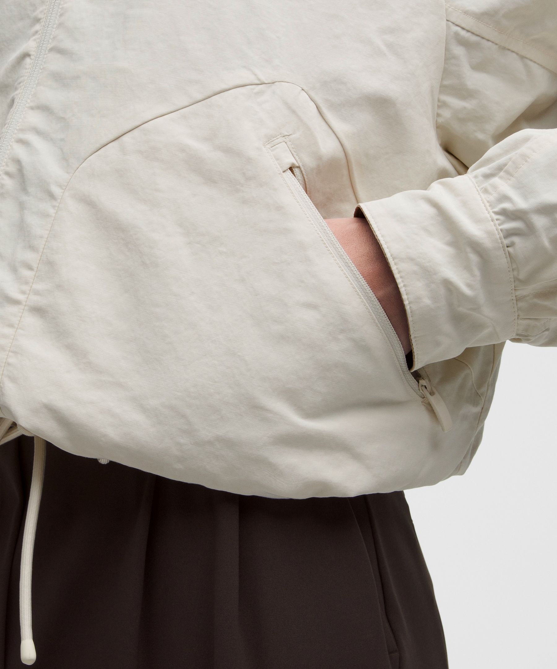 Oversized Cinch-Hem Reversible Jacket