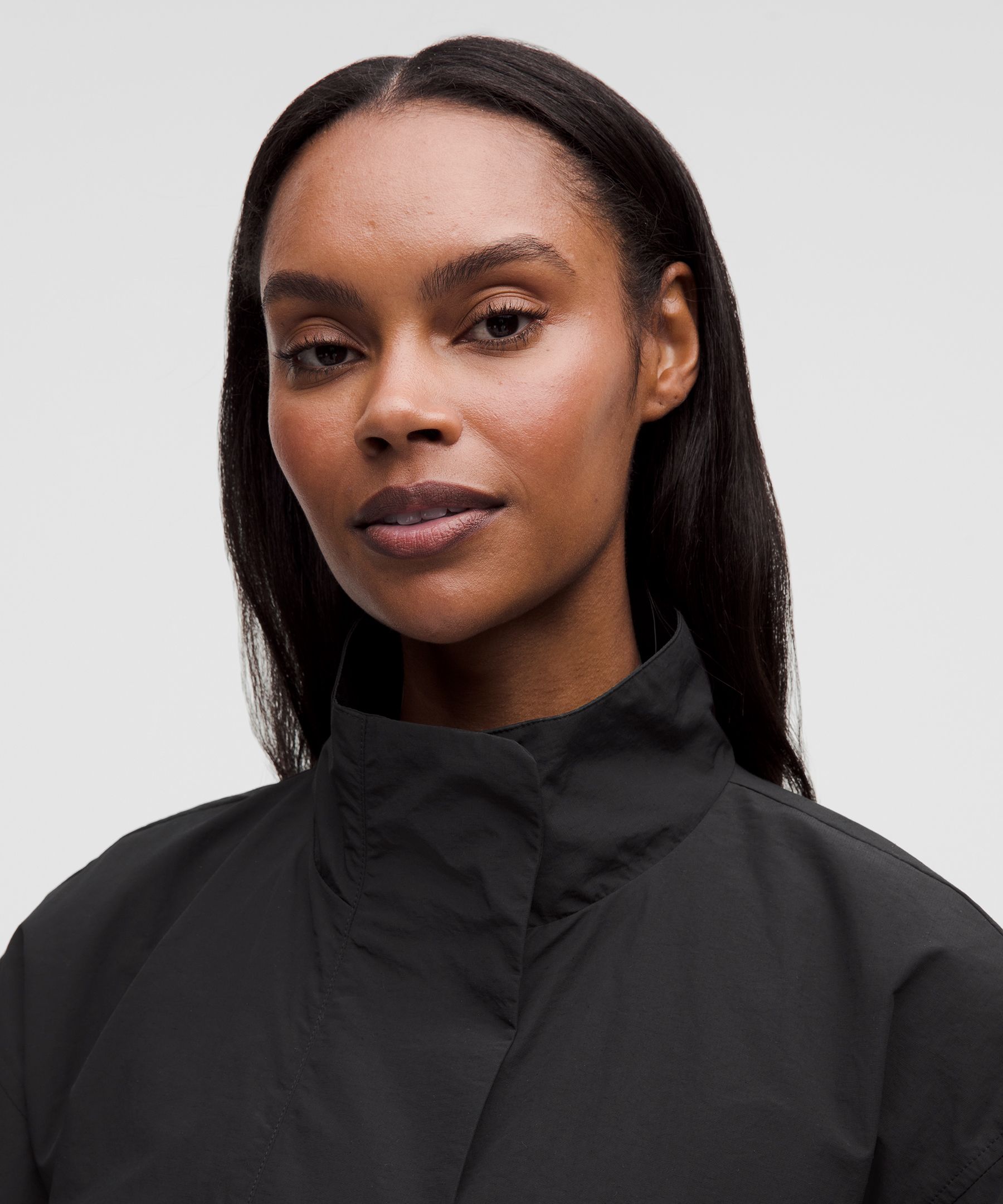 Oversized Cinch-Hem Reversible Jacket