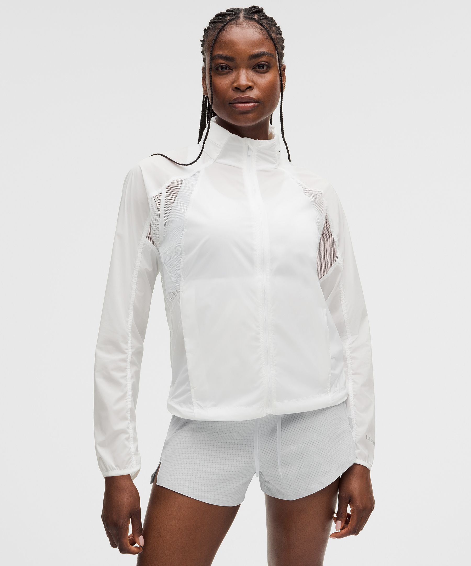 lululemon  Ventilated Packable Running Jacket - Size S - | White