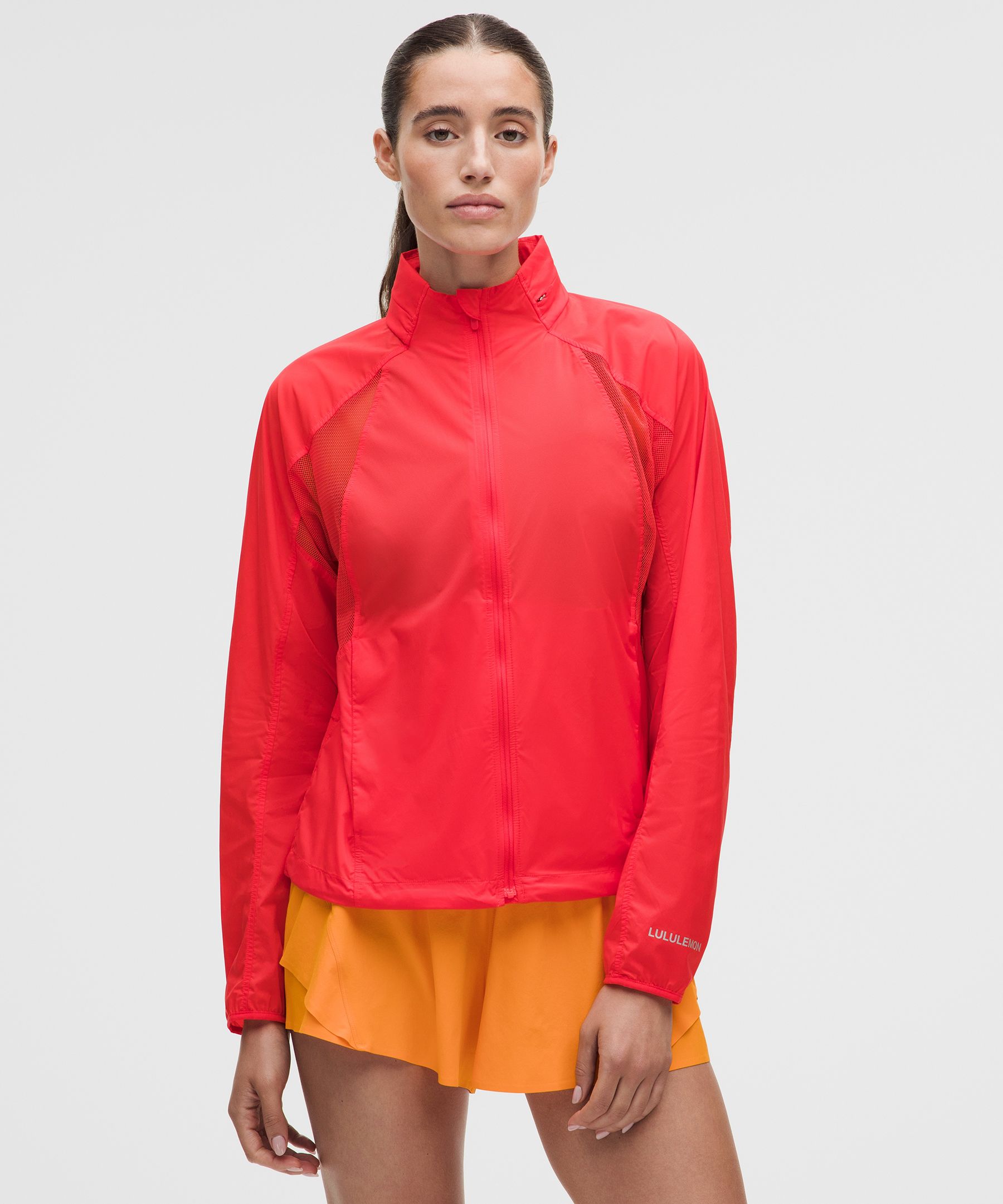 Chamarra para correr ventilada y compactable