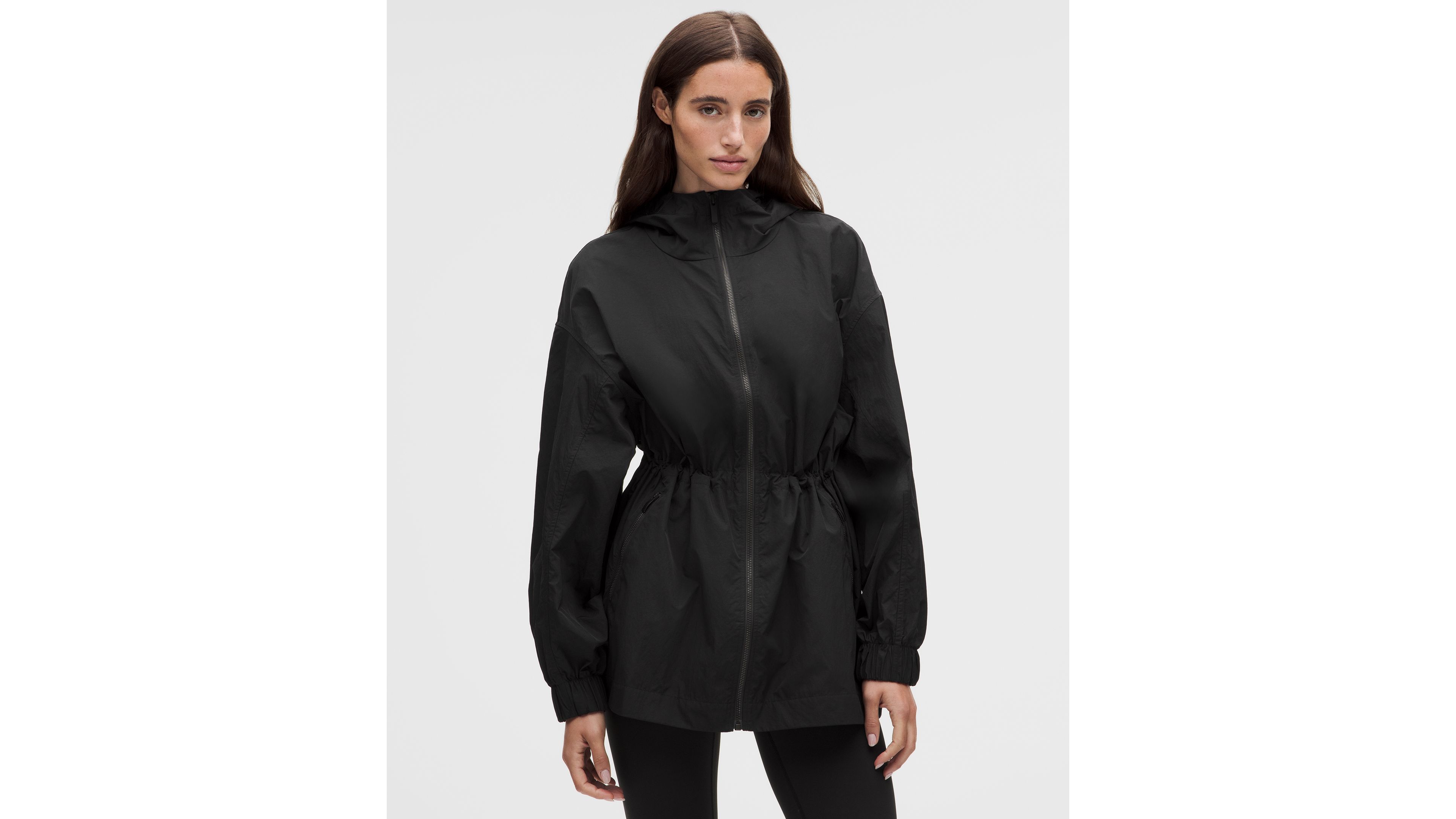UV-Protective Cinch-Waist Oversized-Fit Jacket