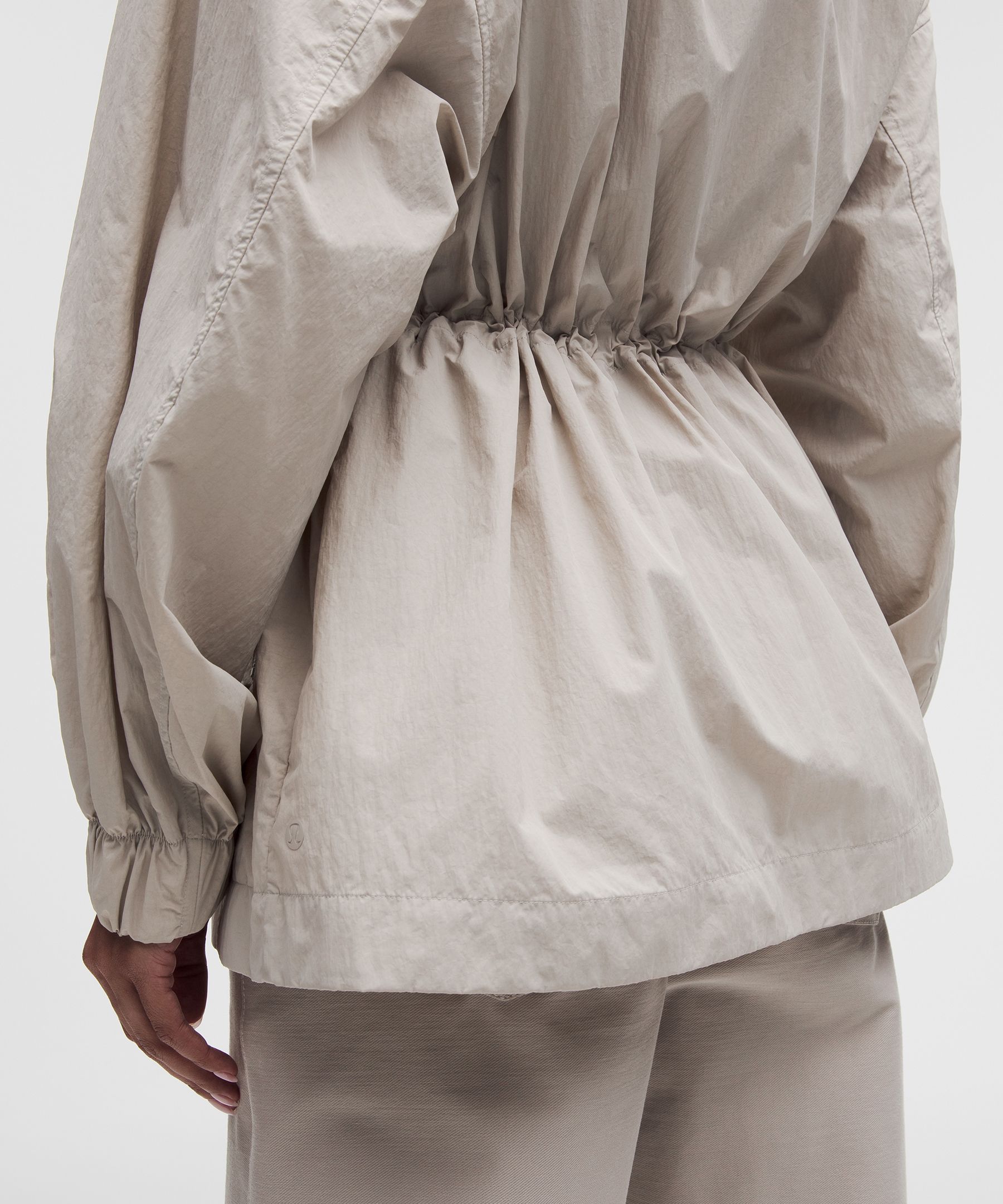 UV-Protective Cinch-Waist Oversized-Fit Jacket