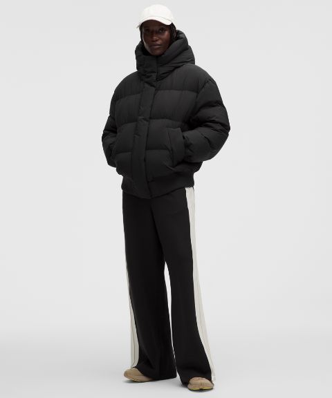 Женское худи Lululemon Wunder Puff Bomber, цвет: Чёрный