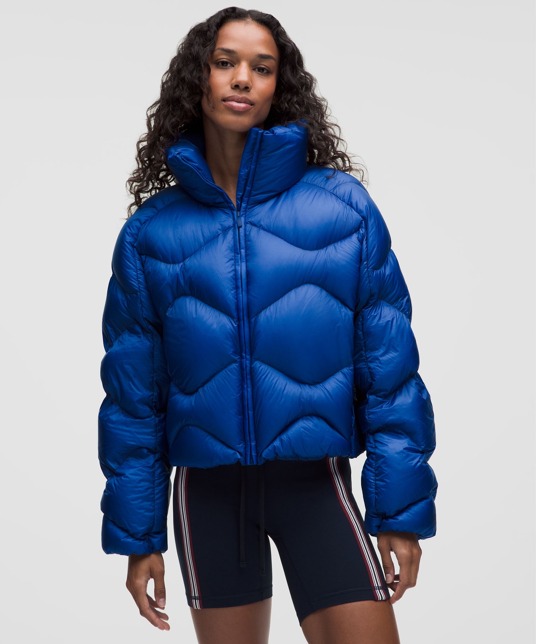Chamarra puffer Featherweight acolchada cropped para mujer