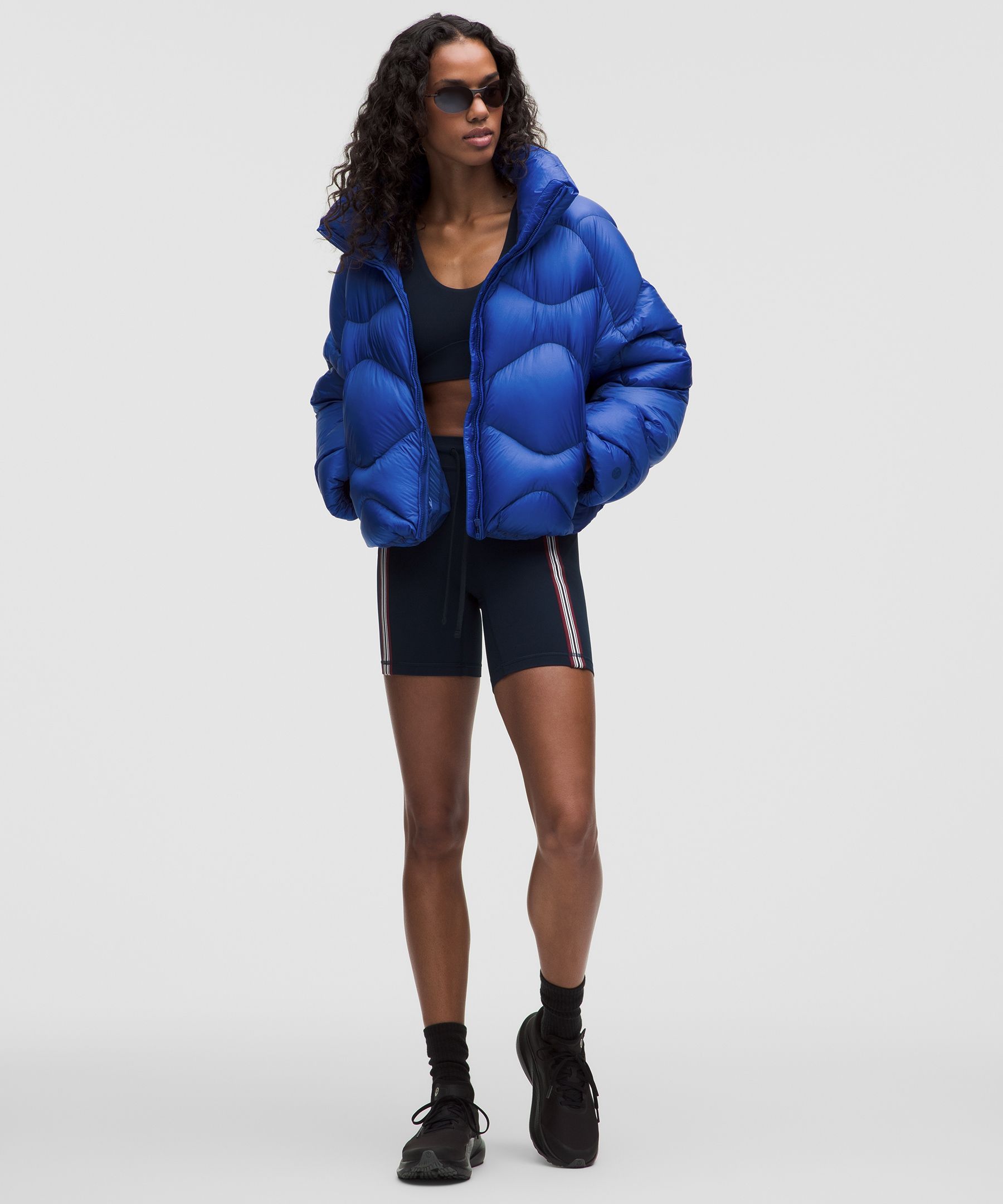 Chamarra puffer Featherweight acolchada cropped para mujer