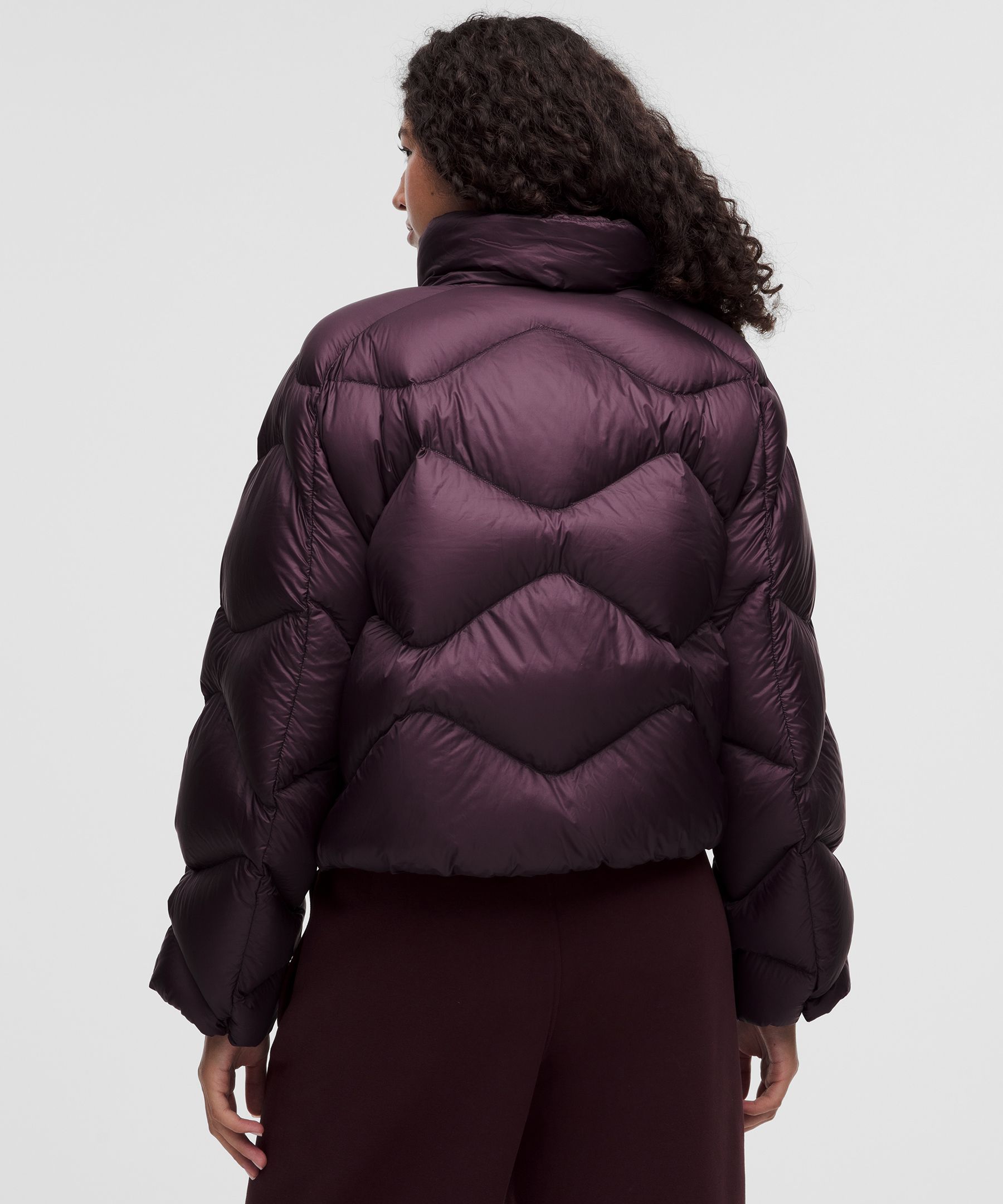 Women's Featherweight Cropped Quilted Puffer - Purple