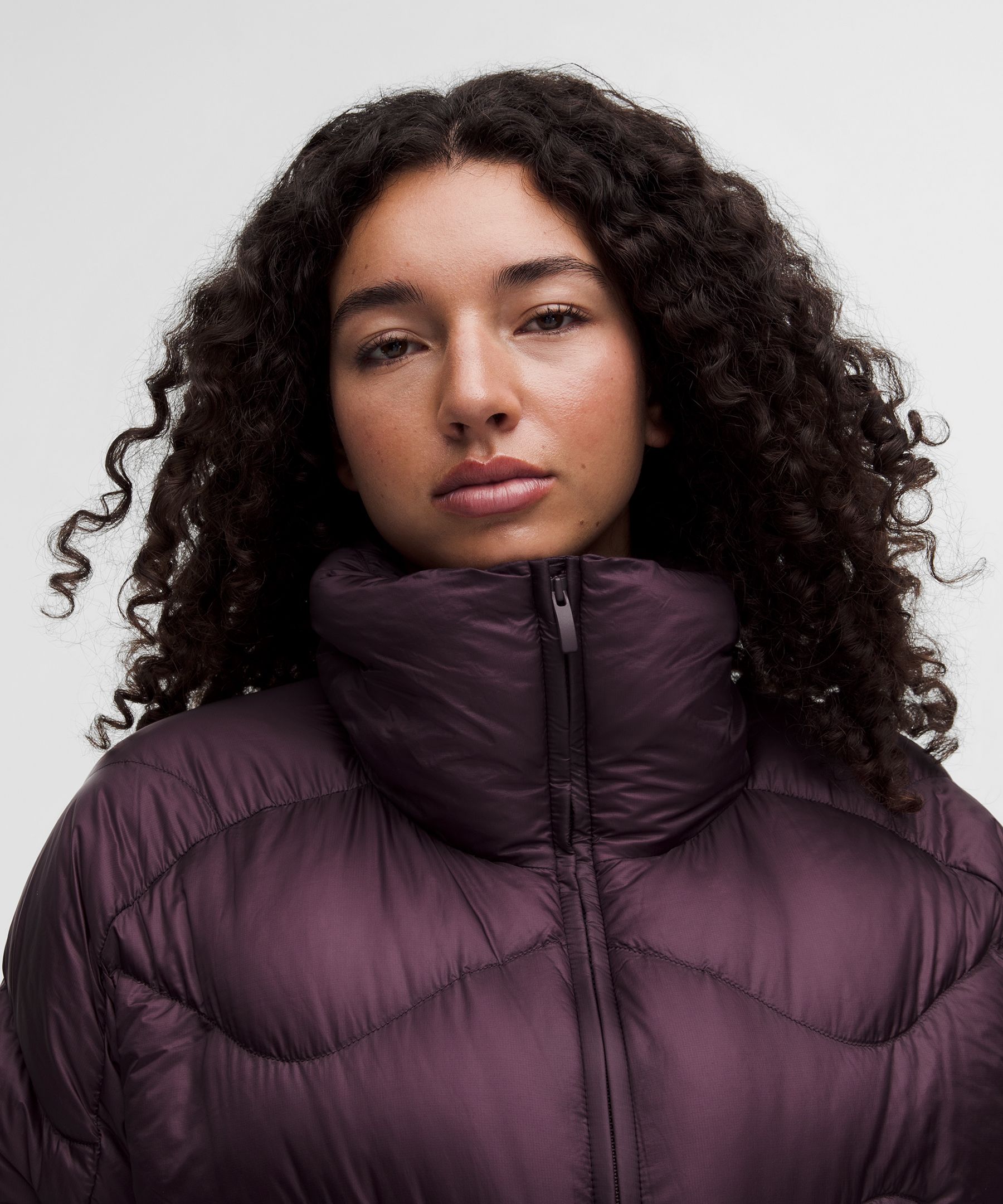 Women's Featherweight Cropped Quilted Puffer - Purple