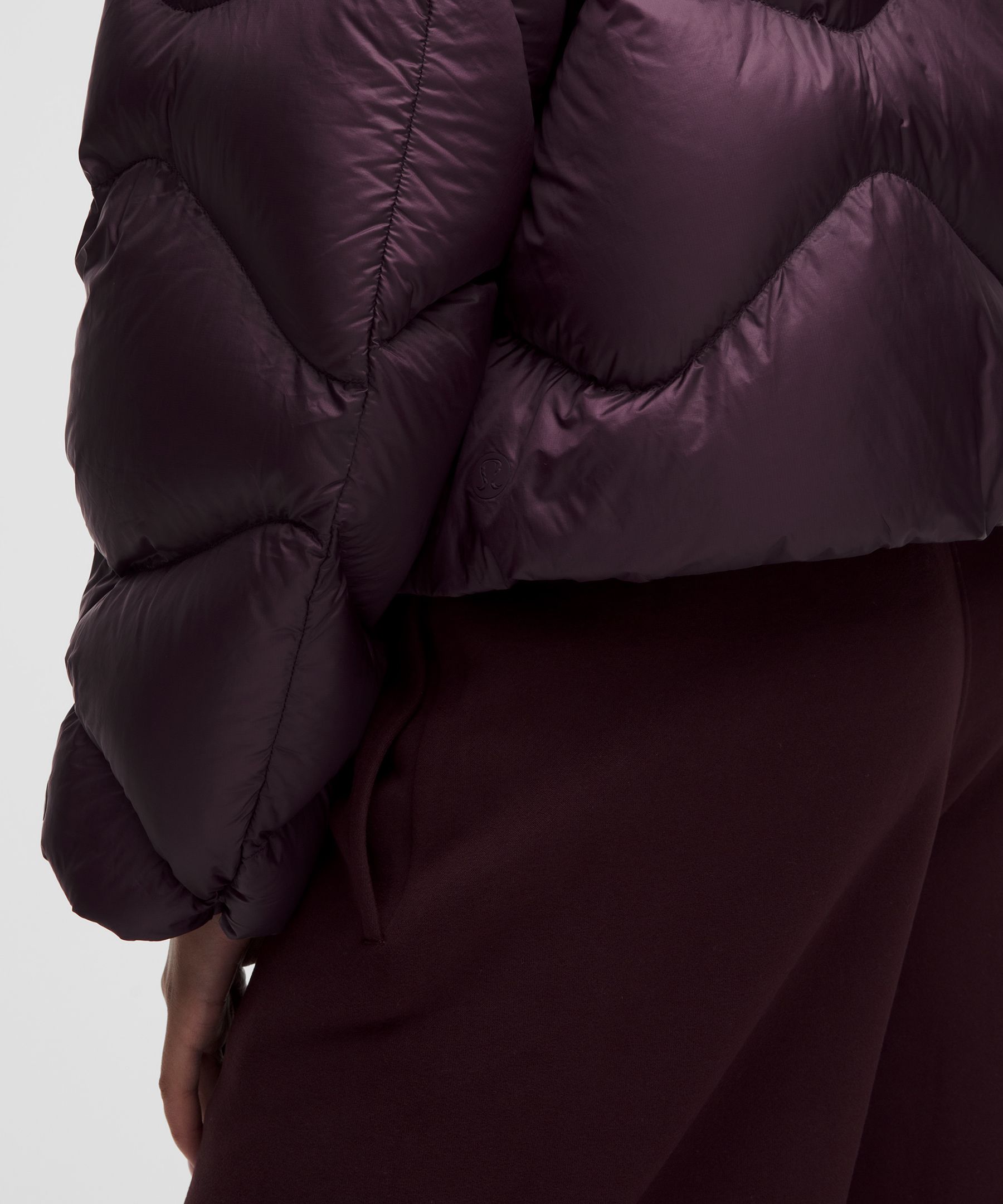 Women's Featherweight Cropped Quilted Puffer - Purple
