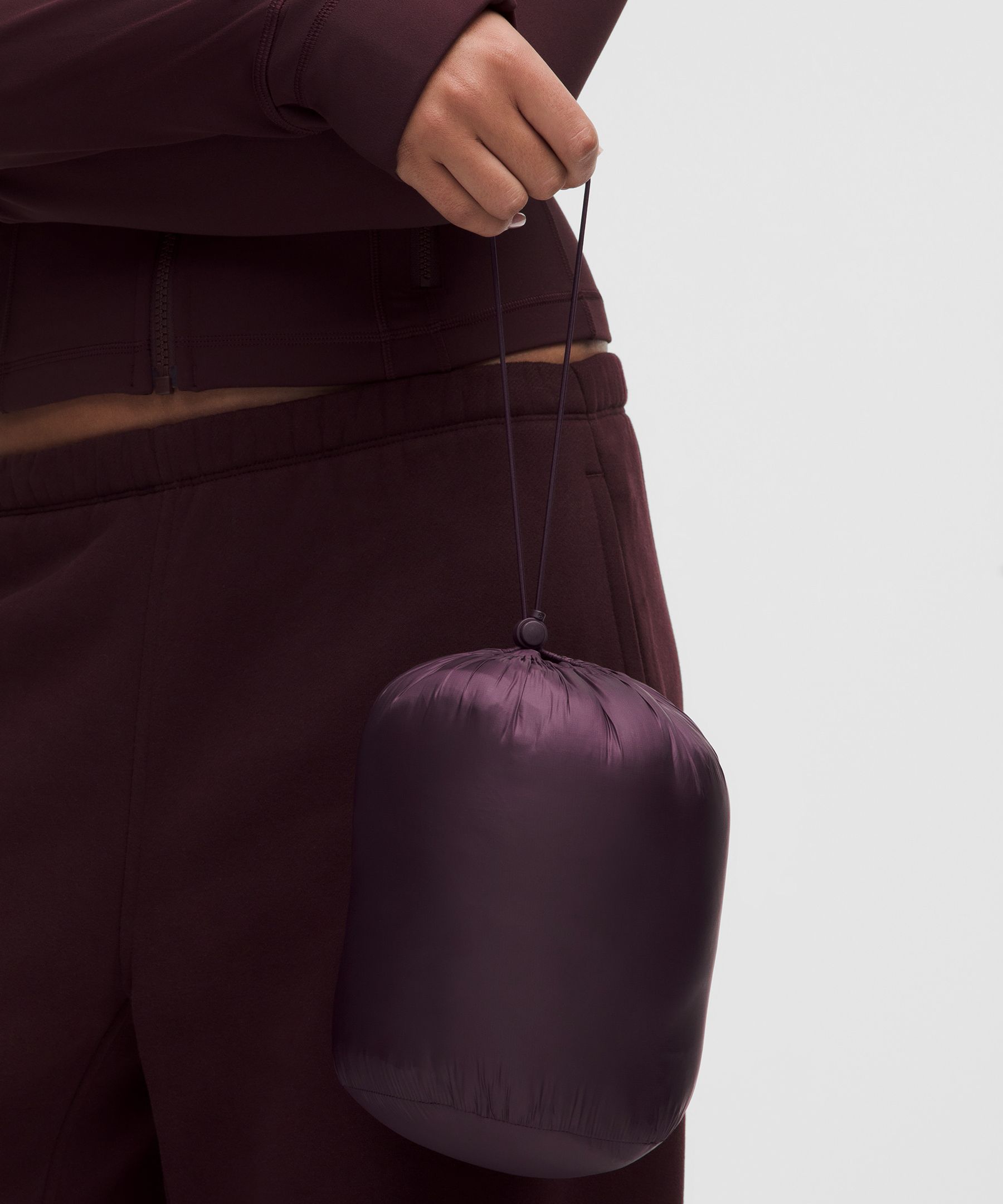 Women's Featherweight Cropped Quilted Puffer - Purple