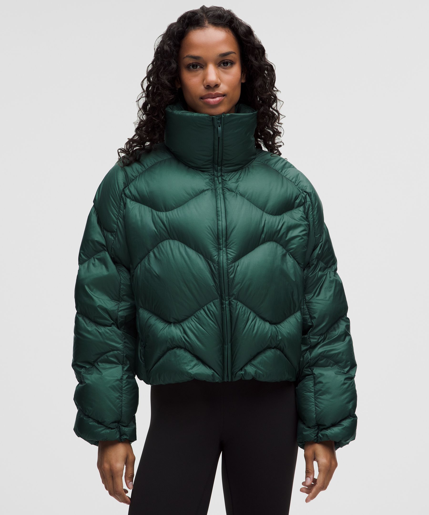 Women's Featherweight Cropped Quilted Puffer - Green