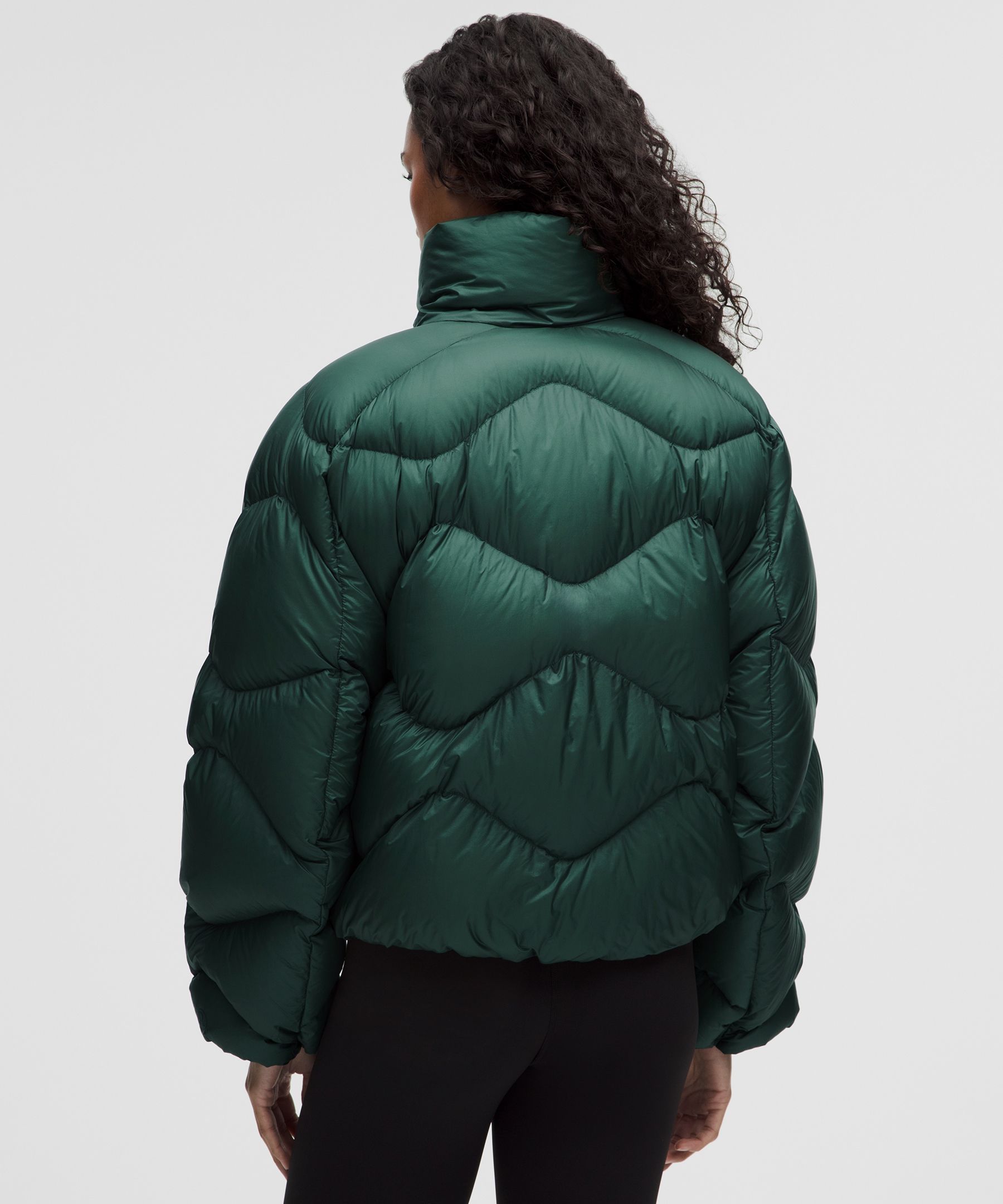 Women's Featherweight Cropped Quilted Puffer - Green