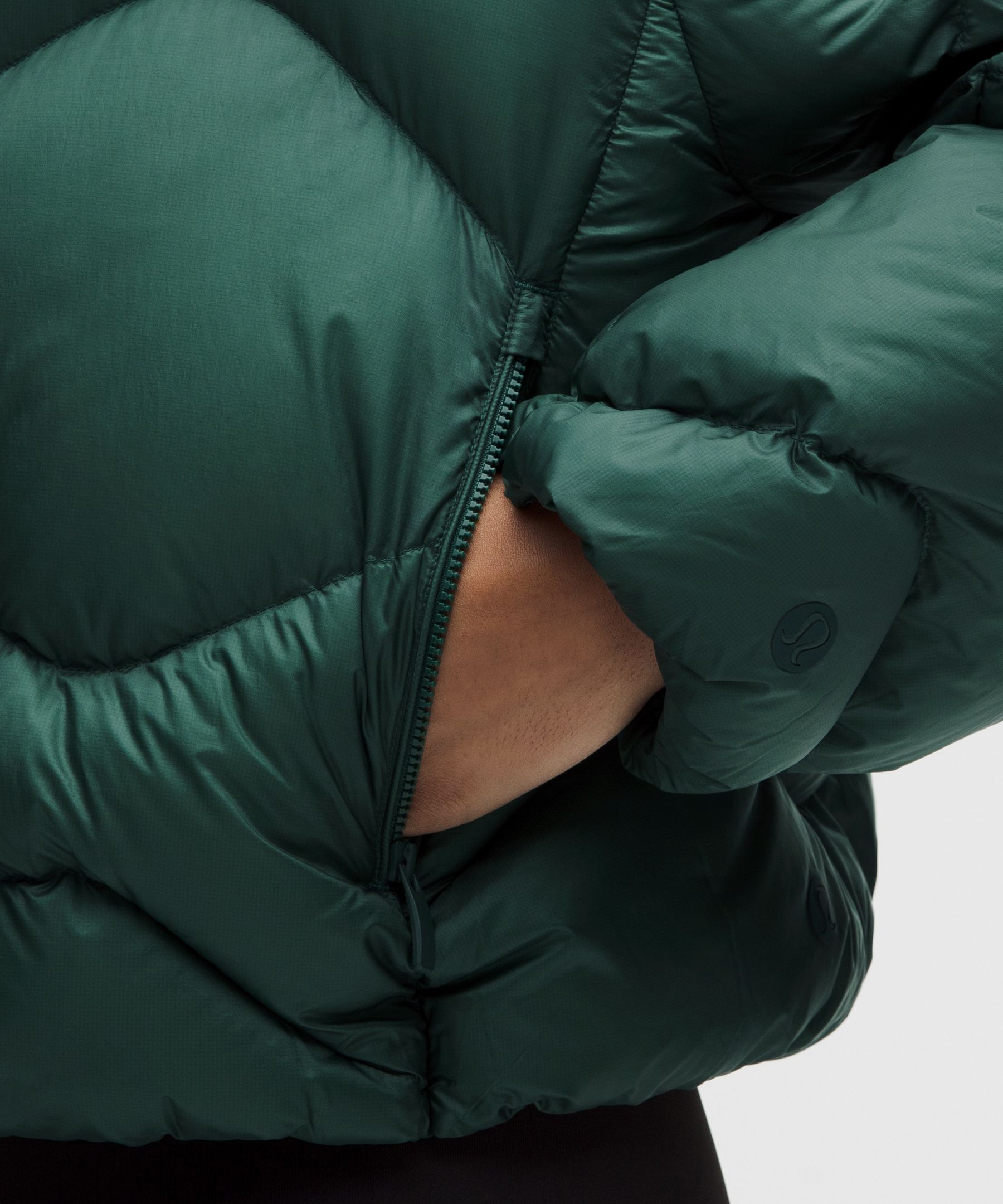 Women's Featherweight Cropped Quilted Puffer - Green