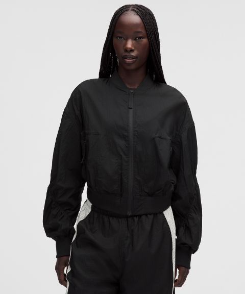Женский укороченный бомбер Lululemon Curved-Hem