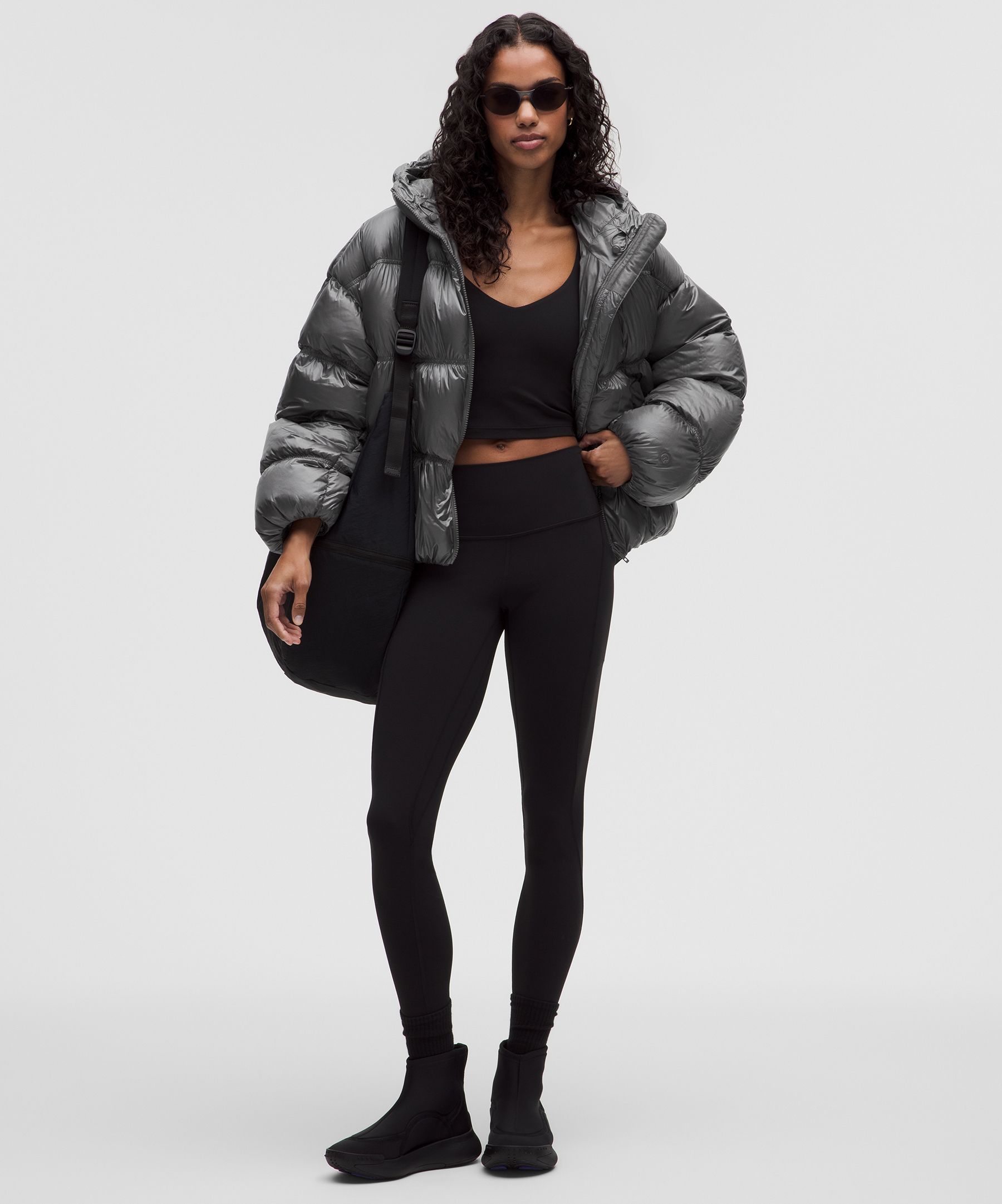 Soft Shine Hooded Down Puffer