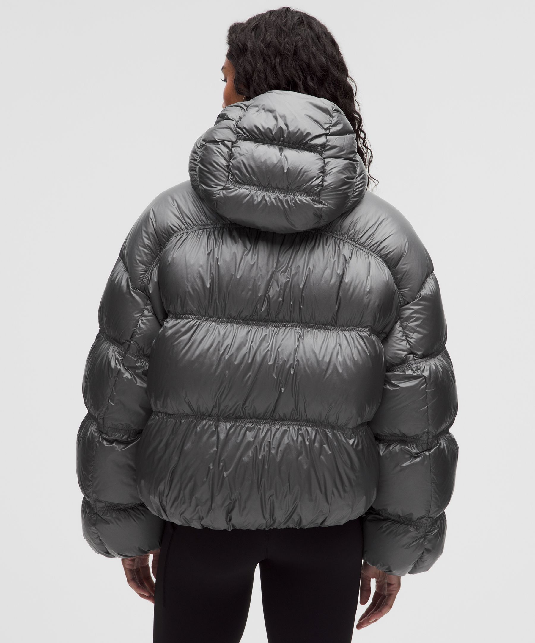 Soft Shine Hooded Down Puffer