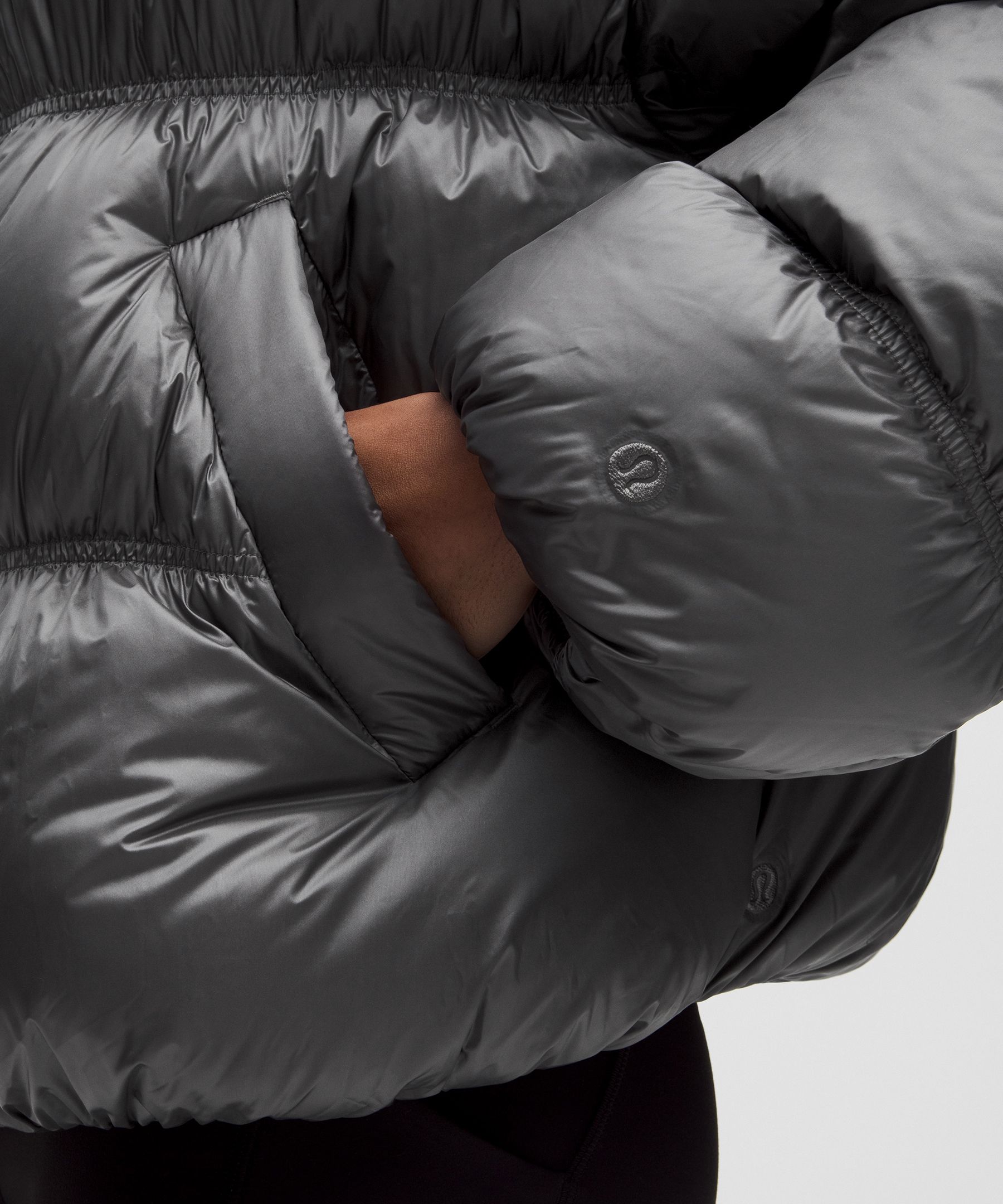 Soft Shine Hooded Down Puffer