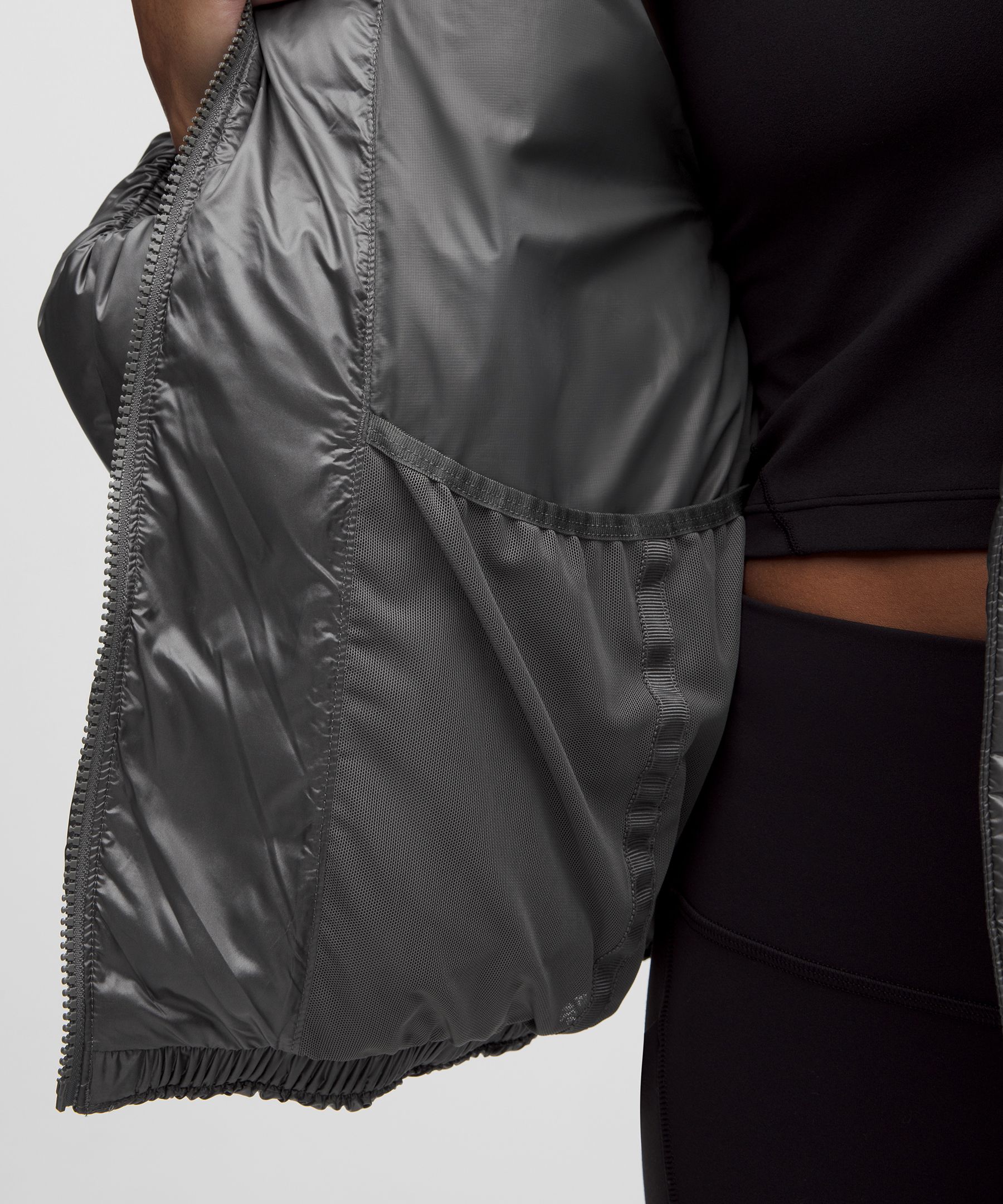 Soft Shine Hooded Down Puffer