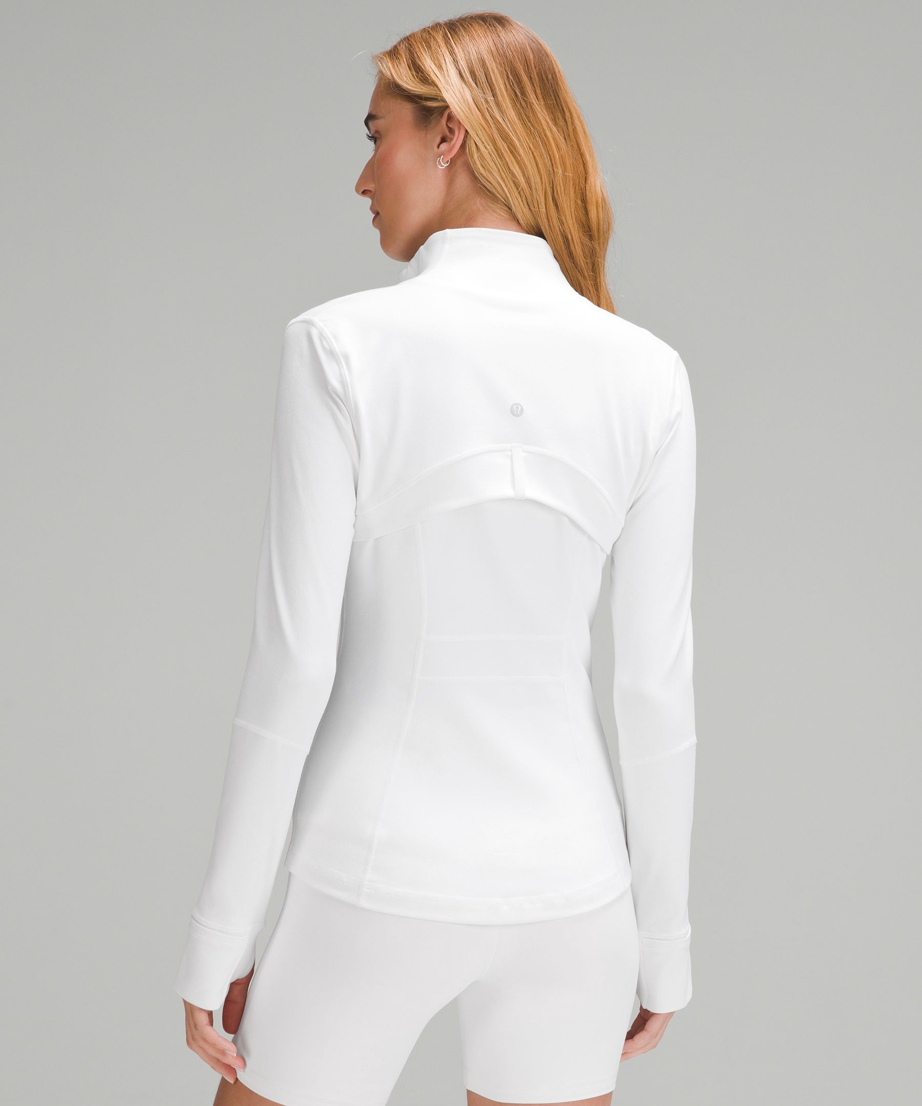 The define jacket in white is so superiorrrrr >>>>>>>> 😍😍😍 #lululem, White Define Jacket
