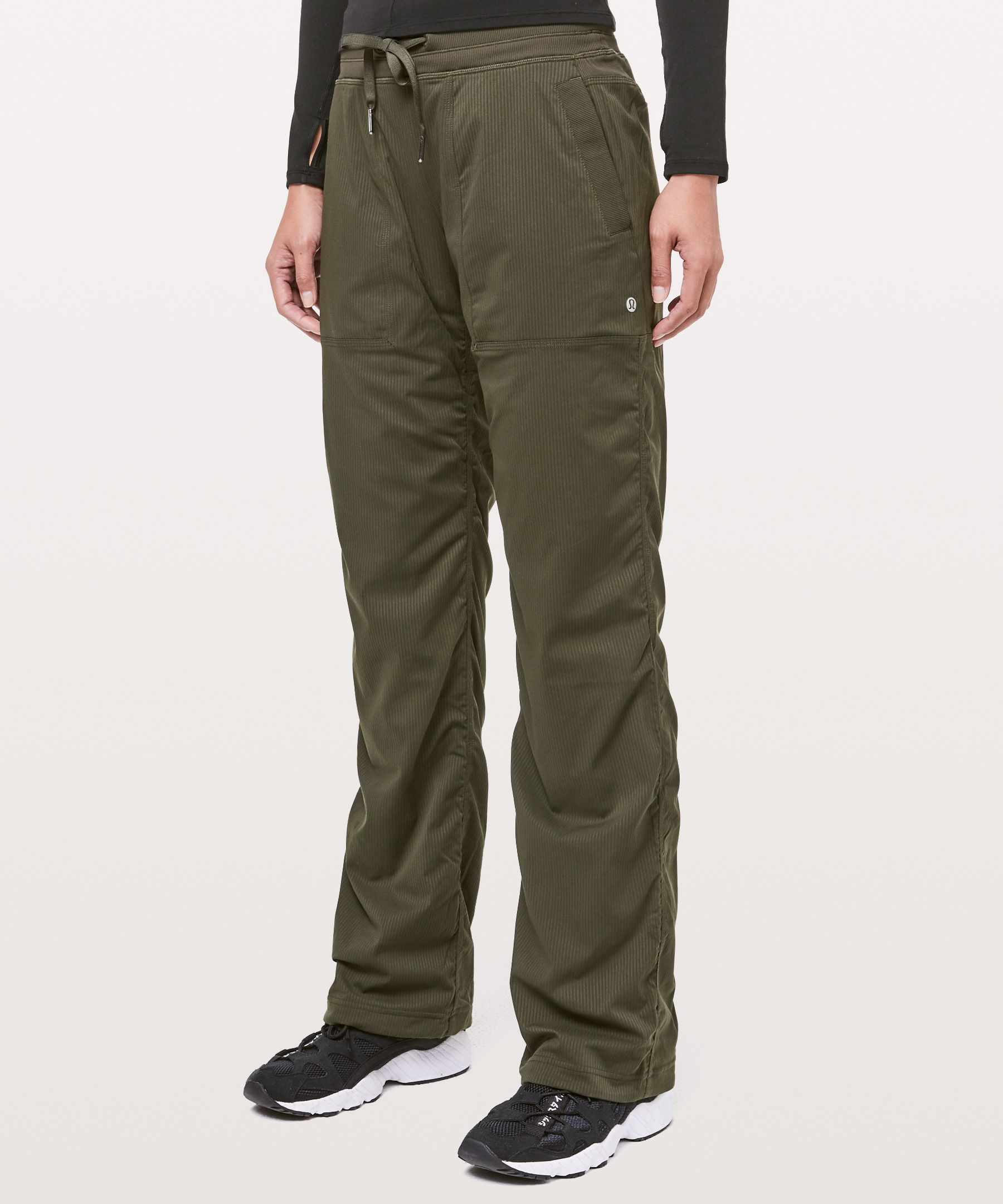 Lululemon Dance Studio Mid-rise Full Length Pants In Dark Olive | ModeSens