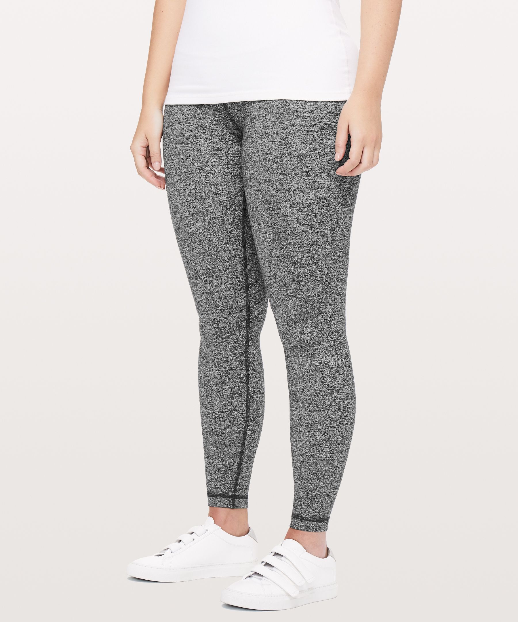 Lululemon Groove Pant *Full-On Luon (Tall) - Black / Heathered Herringbone  Black Heathered Black / White - lulu fanatics