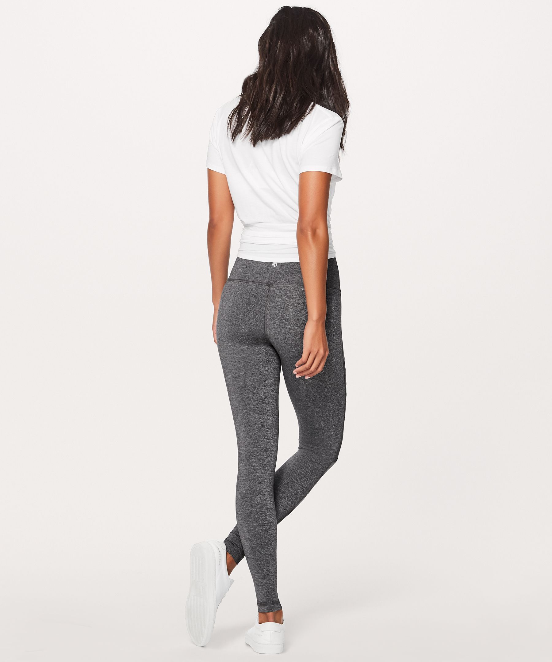 Buy Lululemon Wunder Under Yoga Pants High-Rise (Heathered Black, 12) at