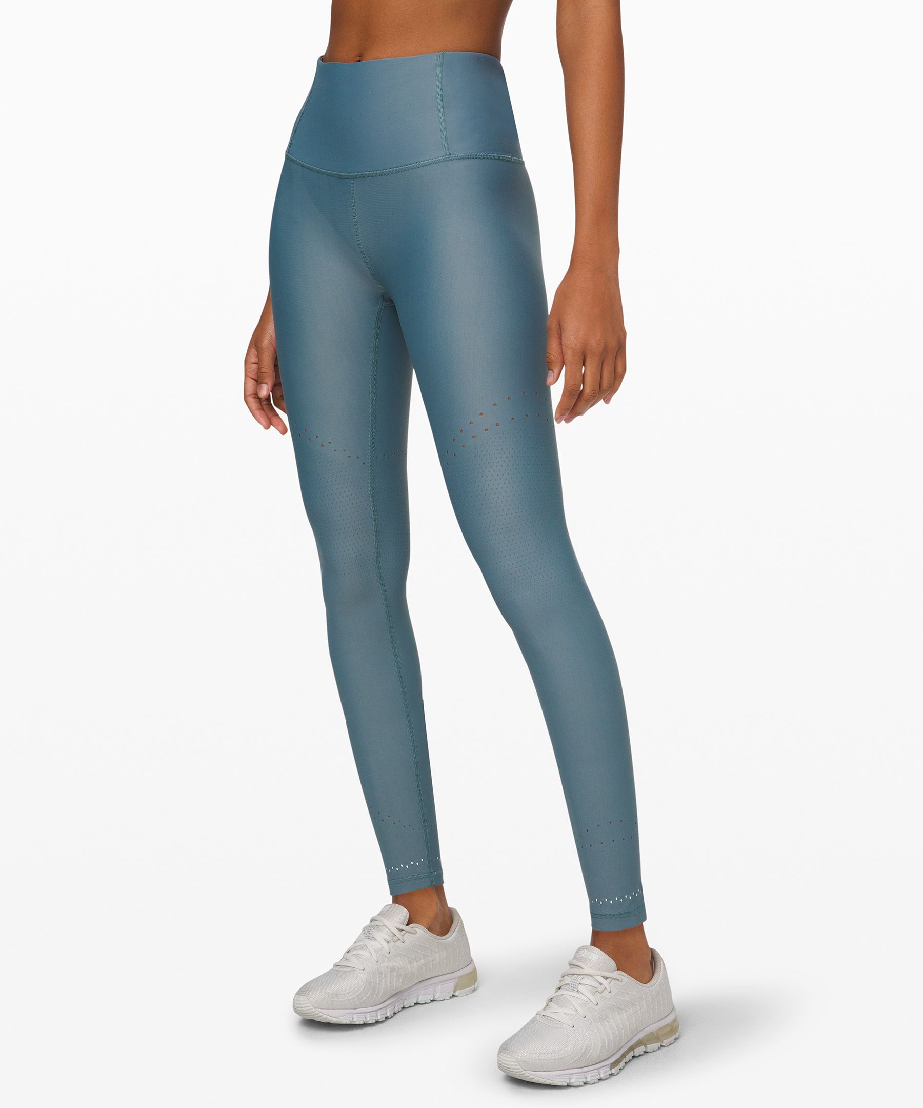 Lululemon Zoned In Tight *27" In Blue Charcoal