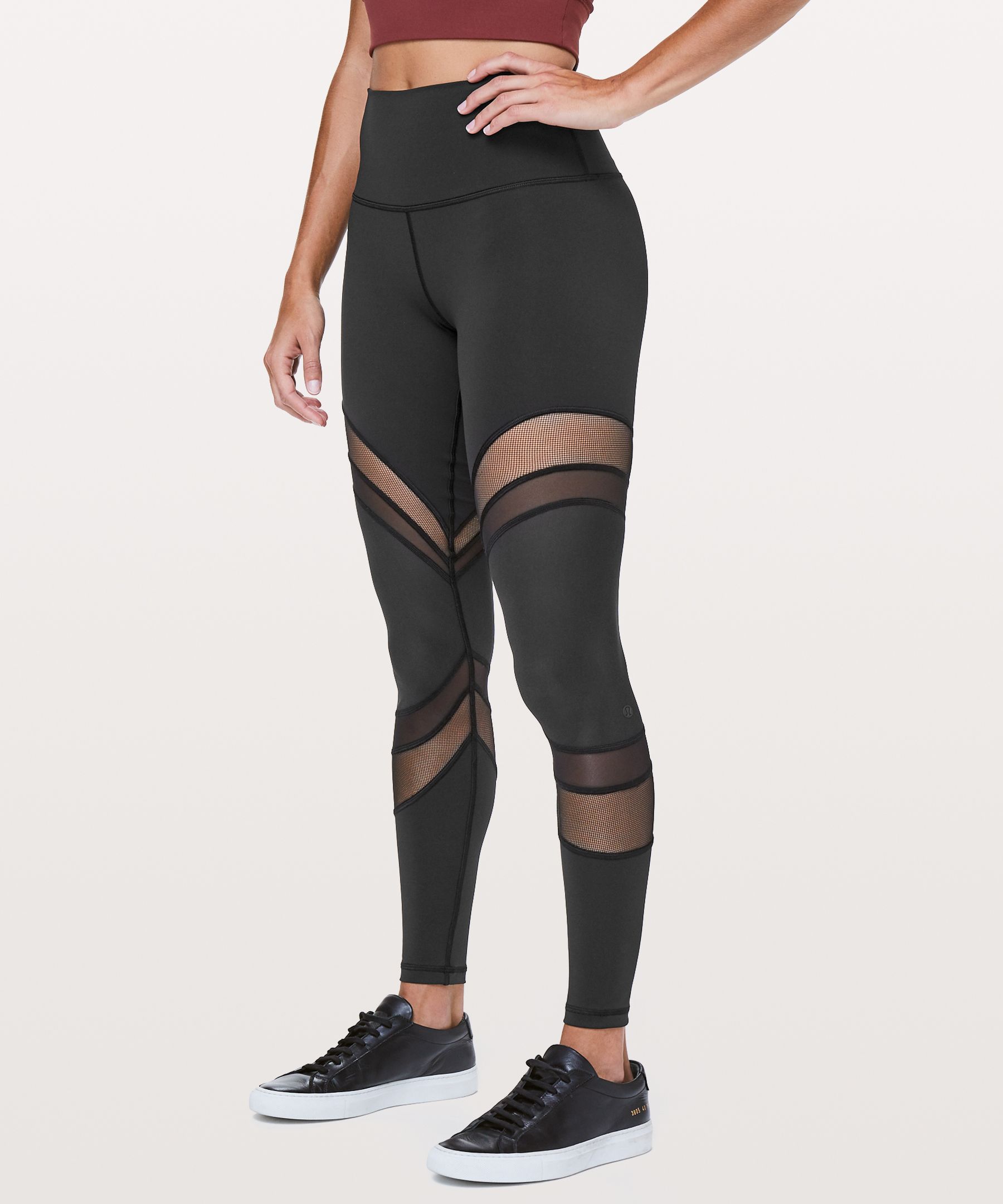 Lululemon Wunder Under High Rise Tights Mix & Mesh Leggings 28