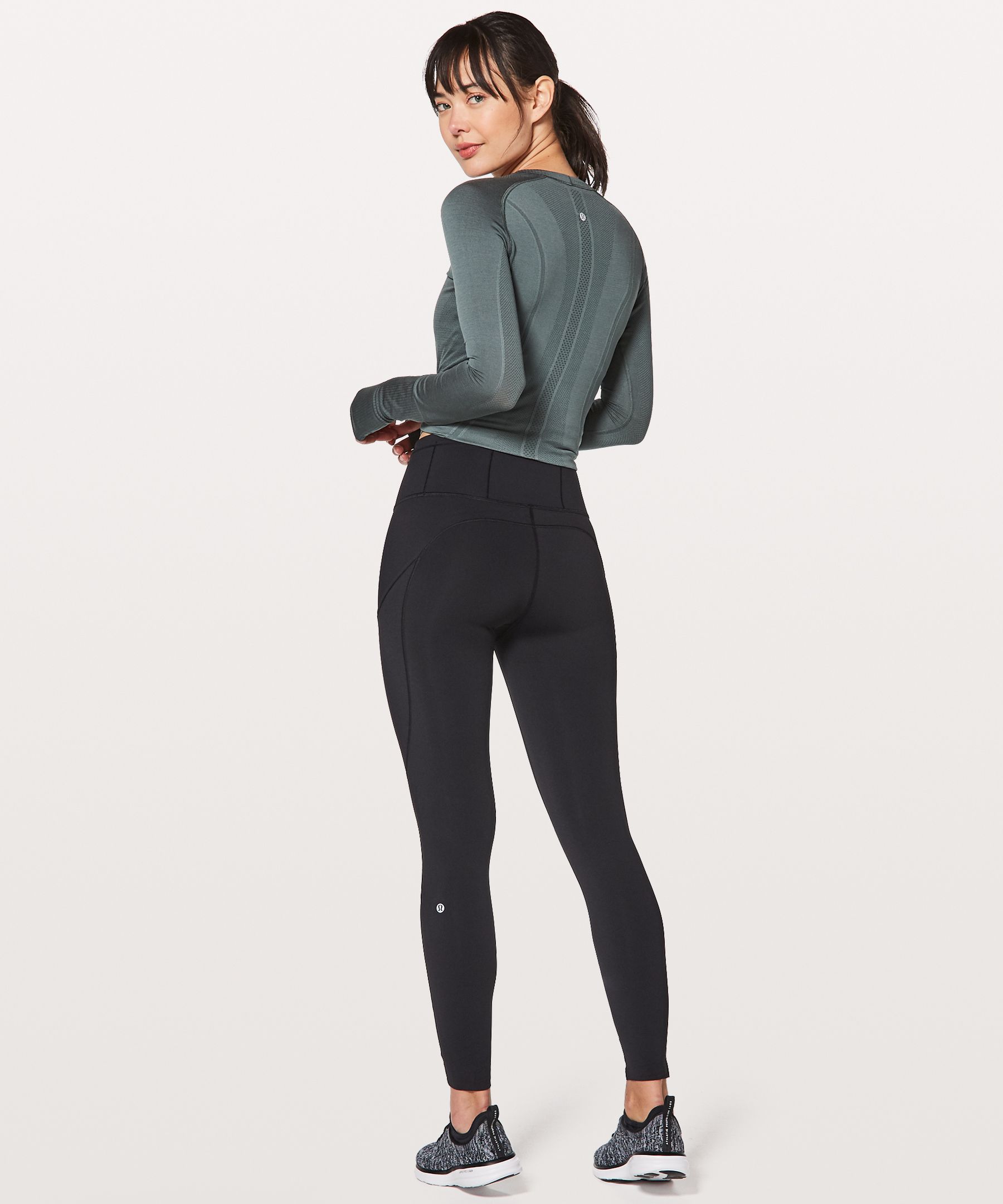 LULULEMON Fast and Free 7/8 Tight 25 (Black (Non-Reflective), 6)