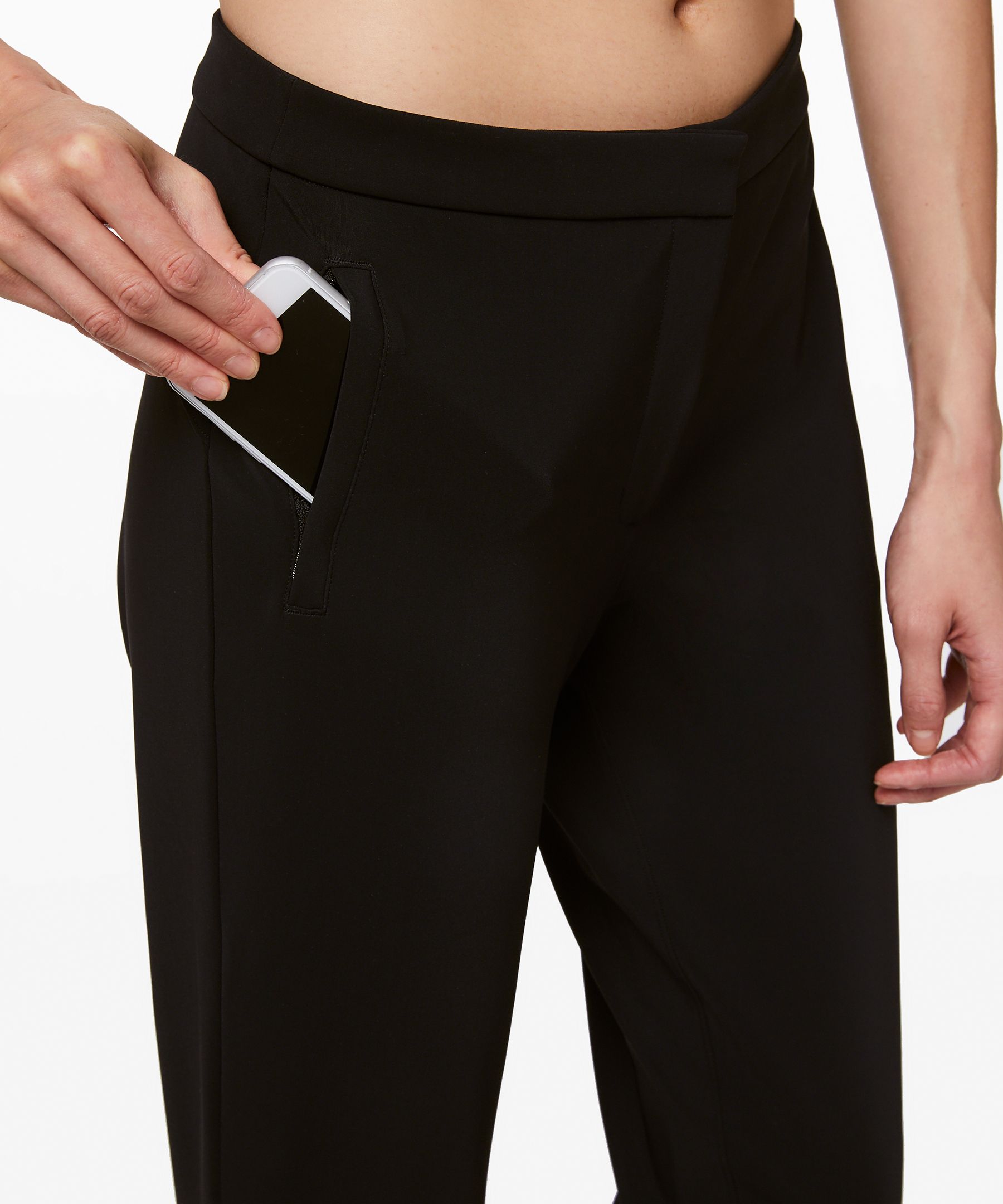 Lululemon On The Move Pant Ponte Black Size 8 Inseam 28