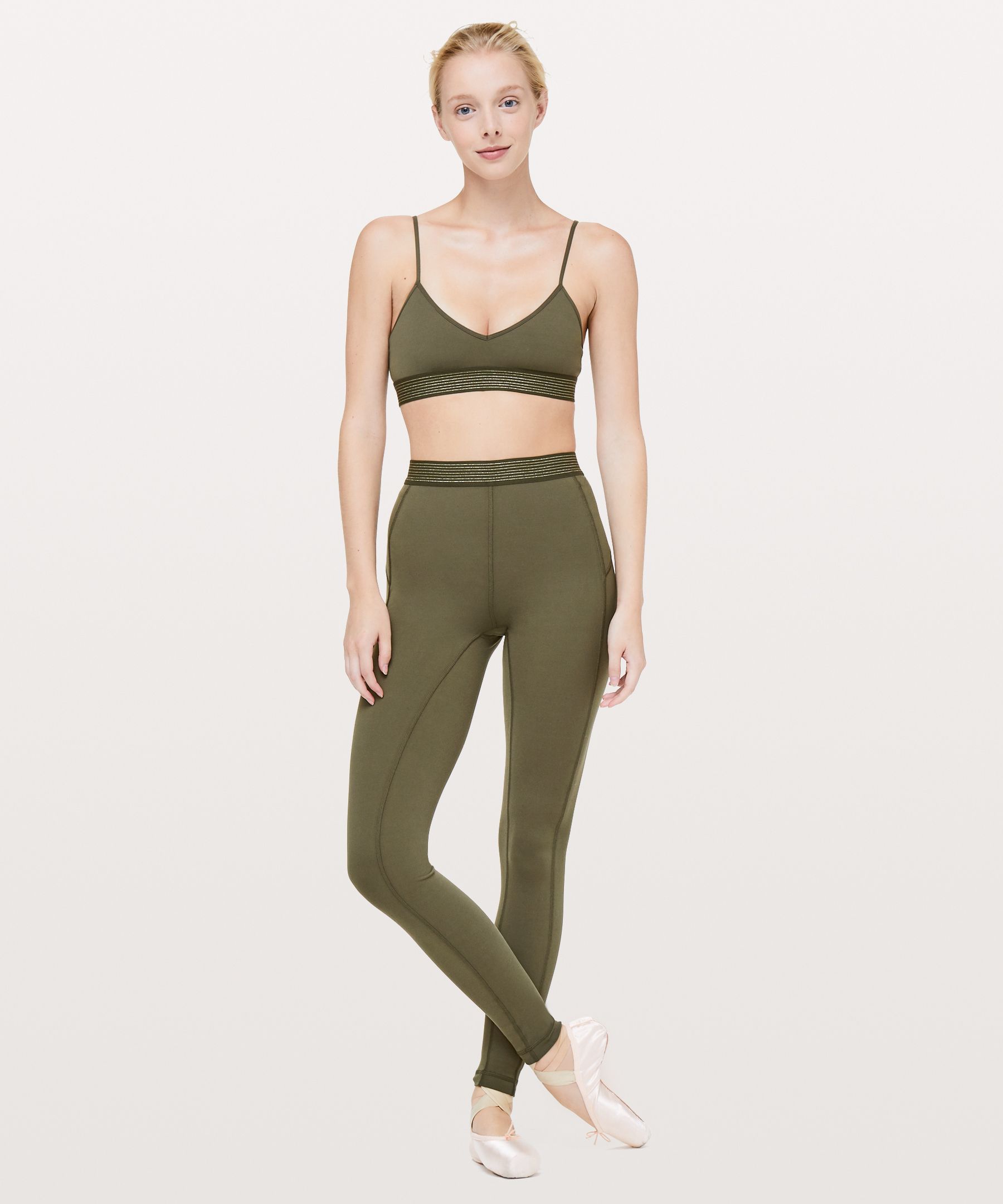 Lululemon principal dancer top golden lining tight