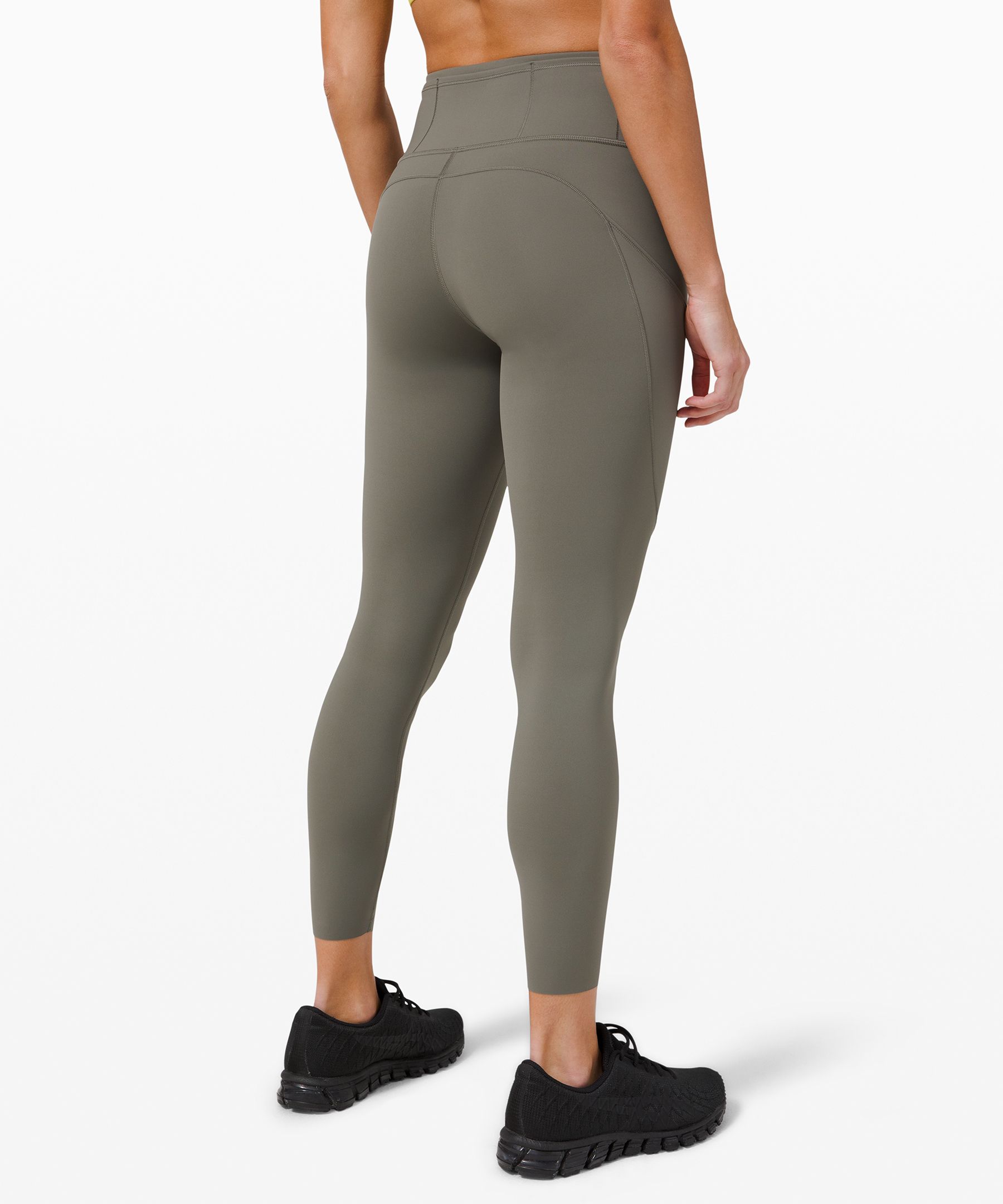 NEW LULULEMON TIGHTEST STUFF HR TIGHTS 25 GREY SAGE (GREEN) Sz 12