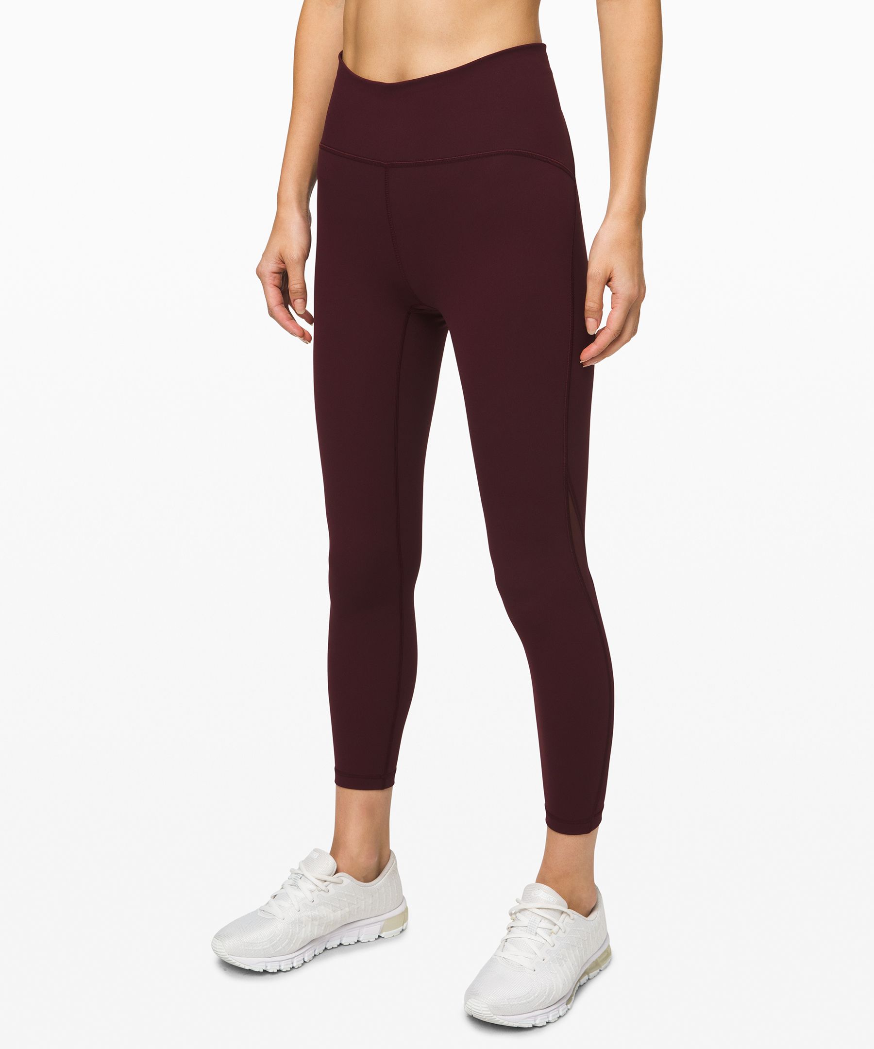 Lululemon Train Times Pant 25" *online Only In Garnet