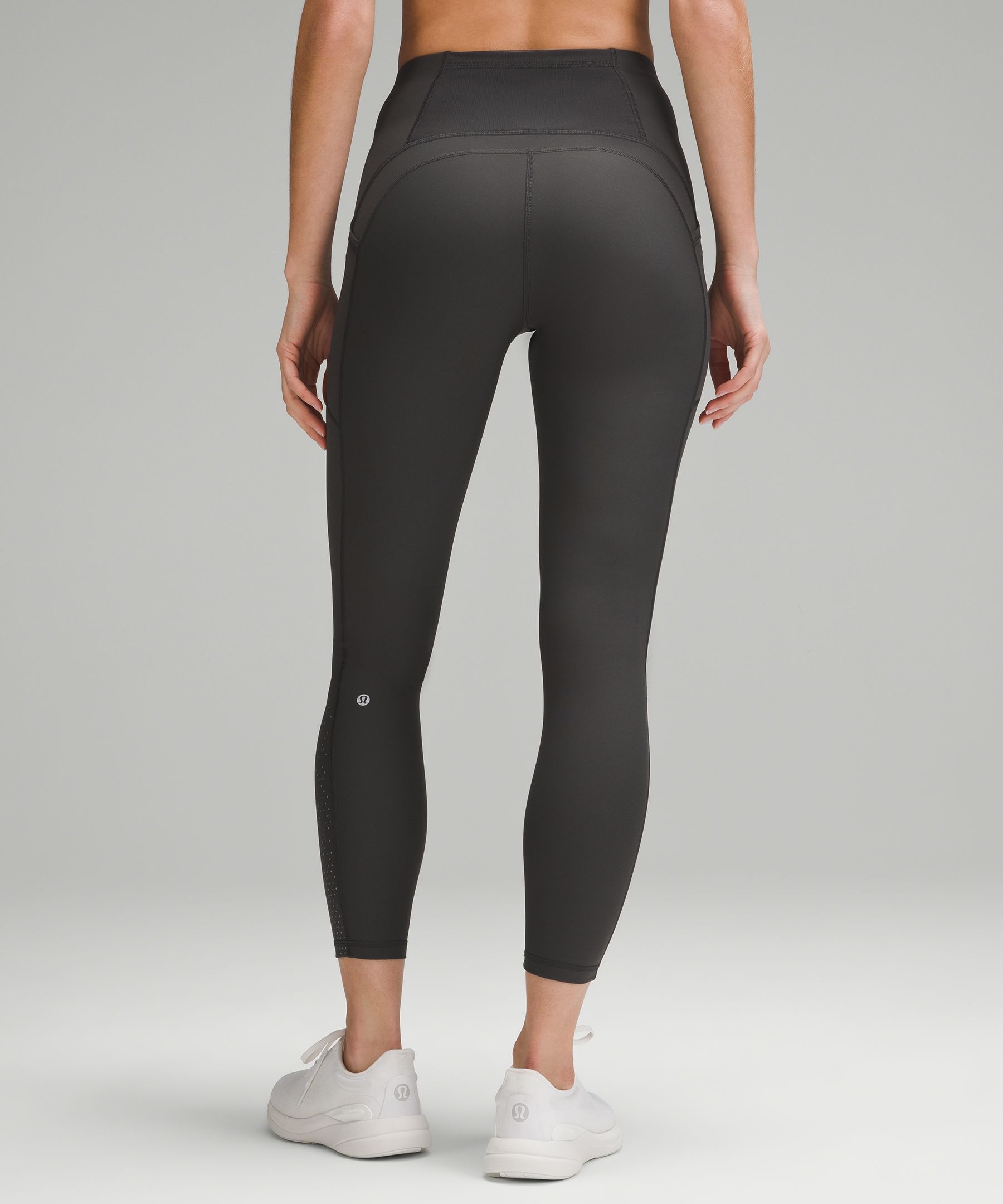 Lululemon Tight Stuff Tight •• Black & Reflective Size 6 - $108 - From  Morgan