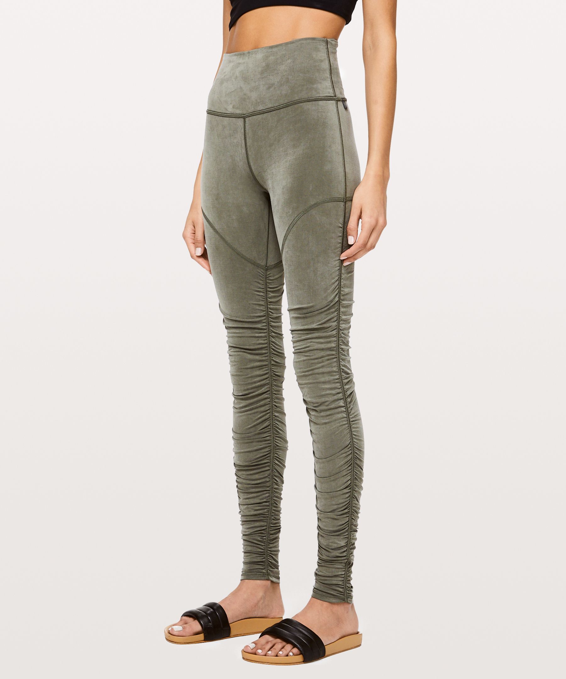 Lululemon Into Something Good Tight *28" In Grey Sage