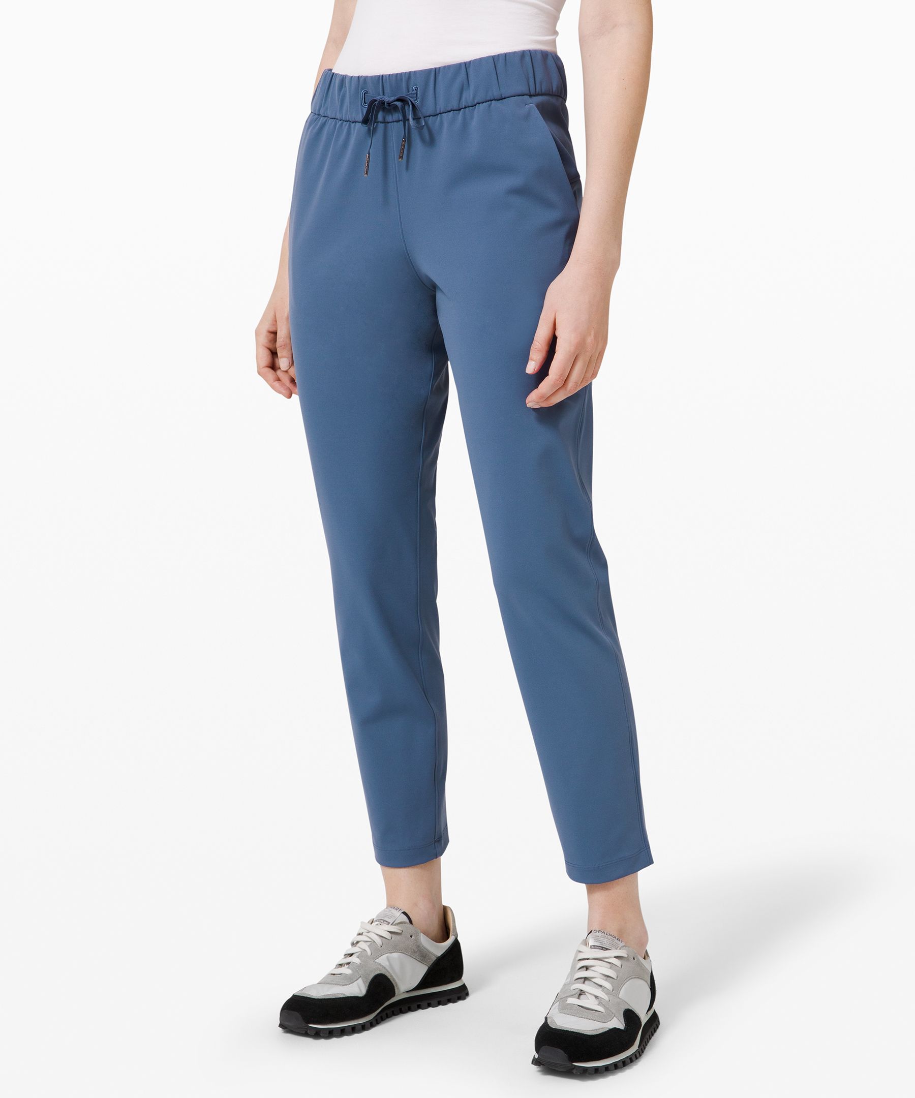 Lululemon On The Fly 7/8 Pant 27" In Navy
