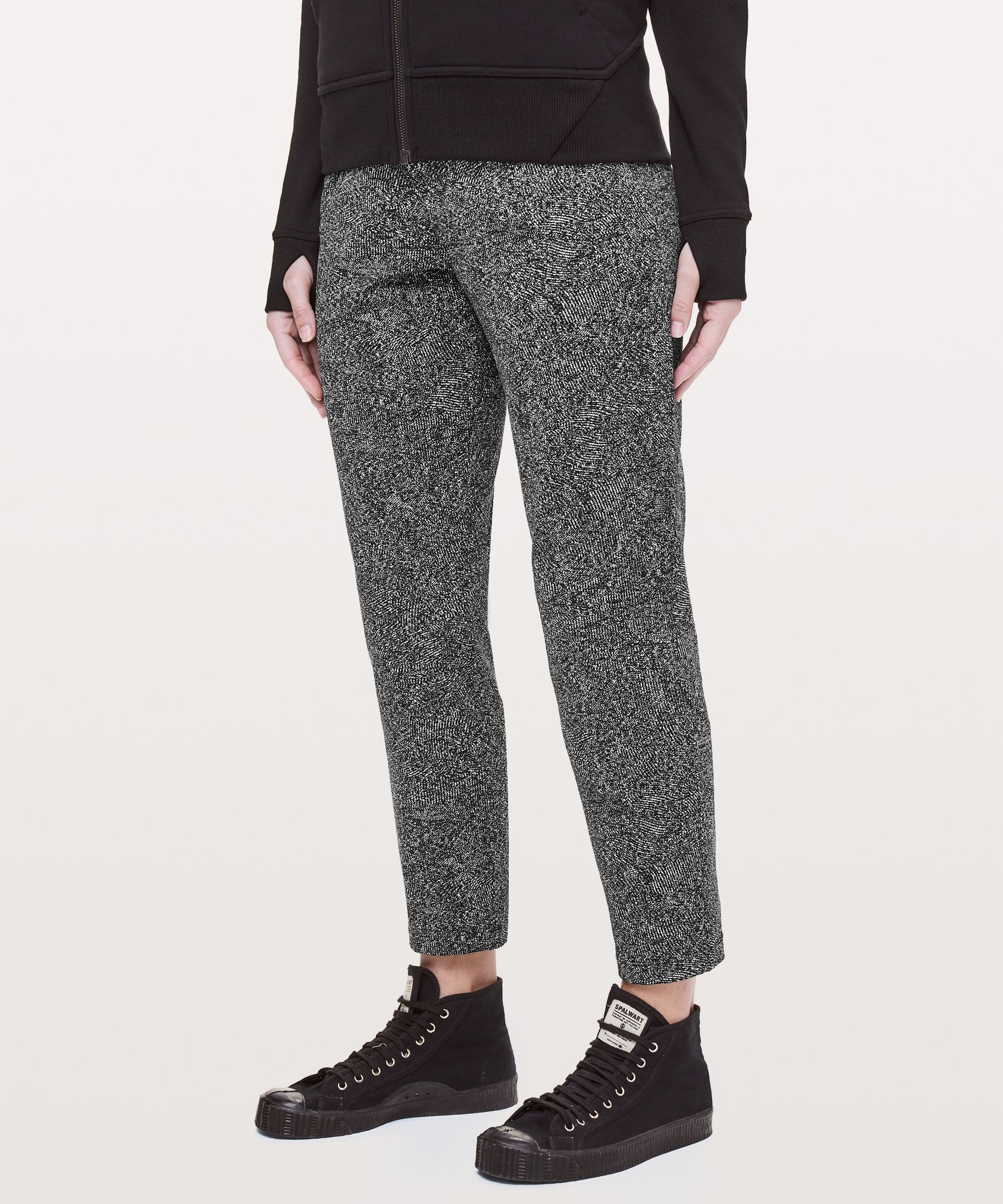Lululemon On The Fly 7/8 Pant In Incognito Camo Multi Grey