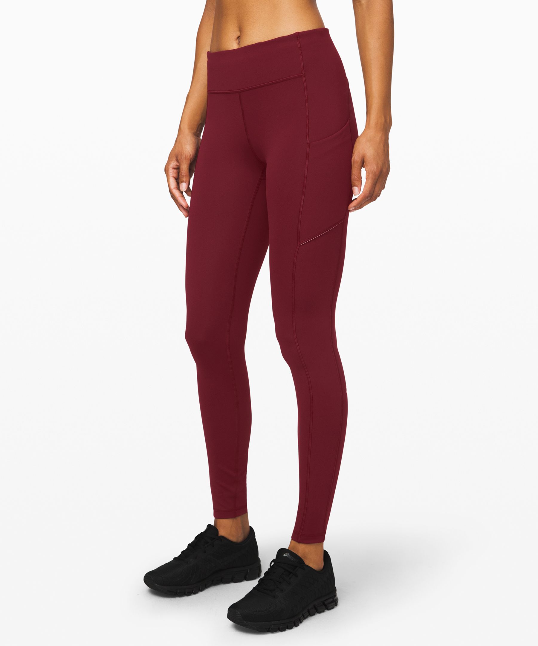 Lululemon Speed Up Tight 28 *full-on Luxtreme In Deep Rouge
