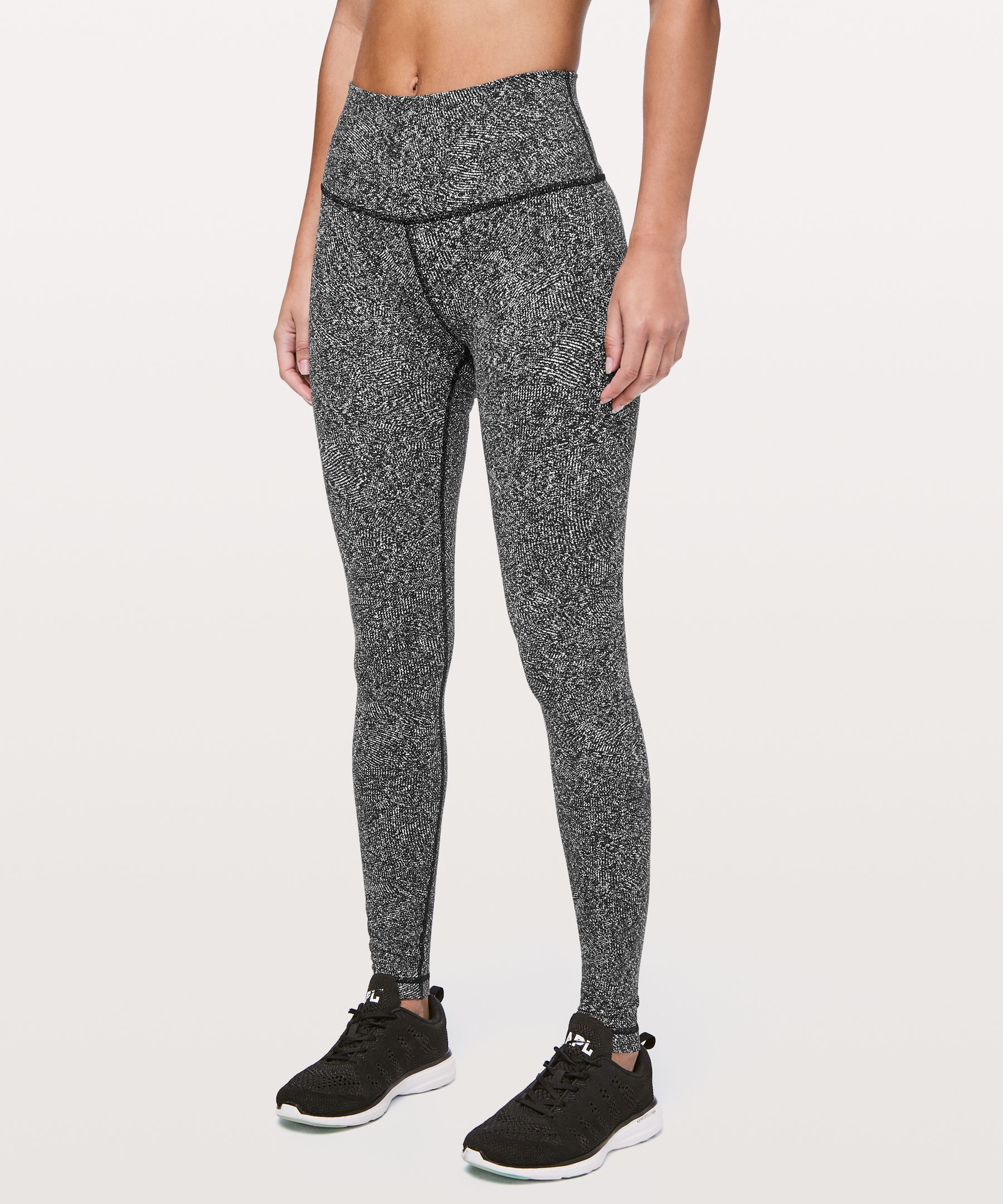 Lululemon wunder under black cheap and white