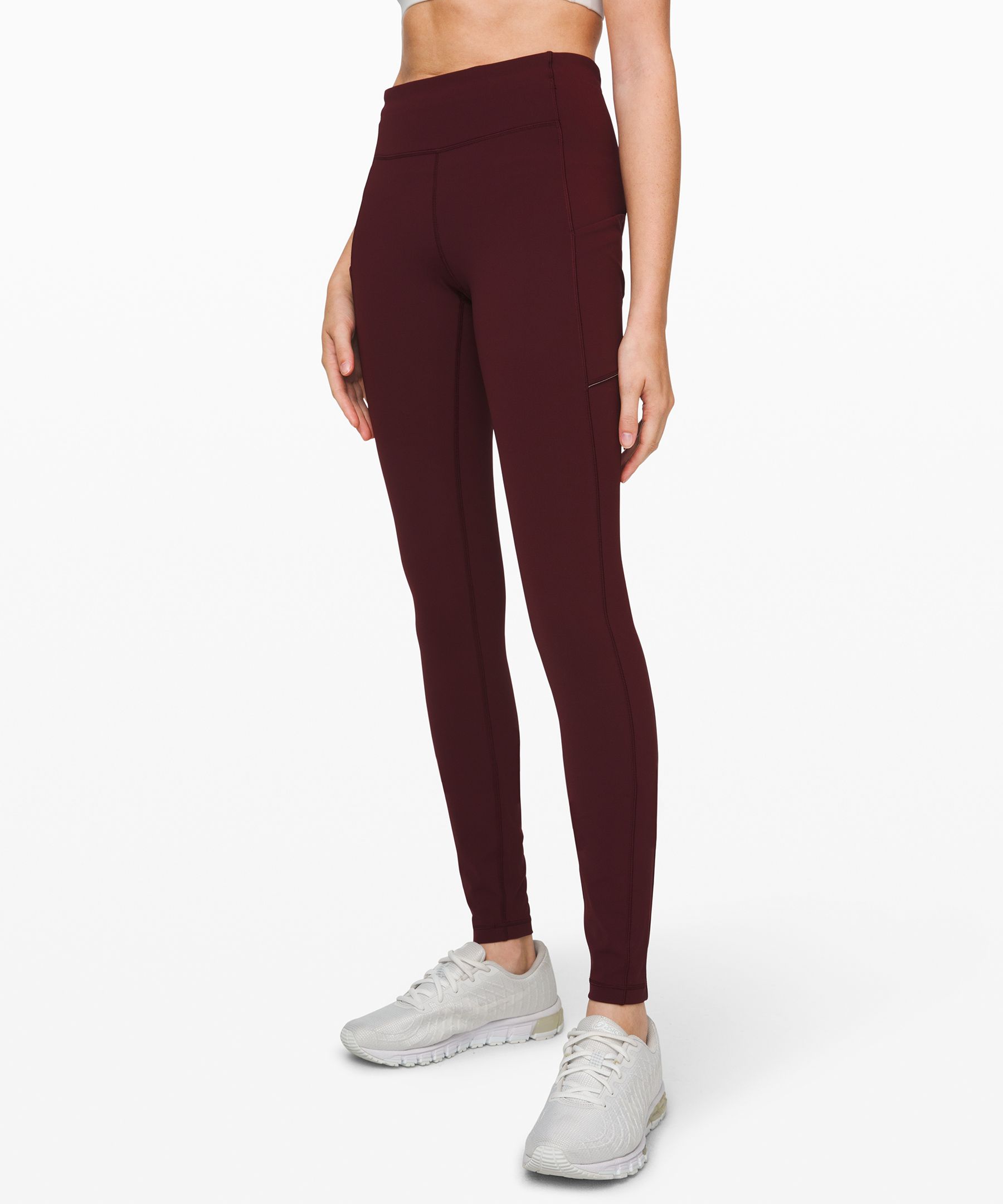 Lululemon Speed Up Tight *online Only Tall 31" In Burgundy