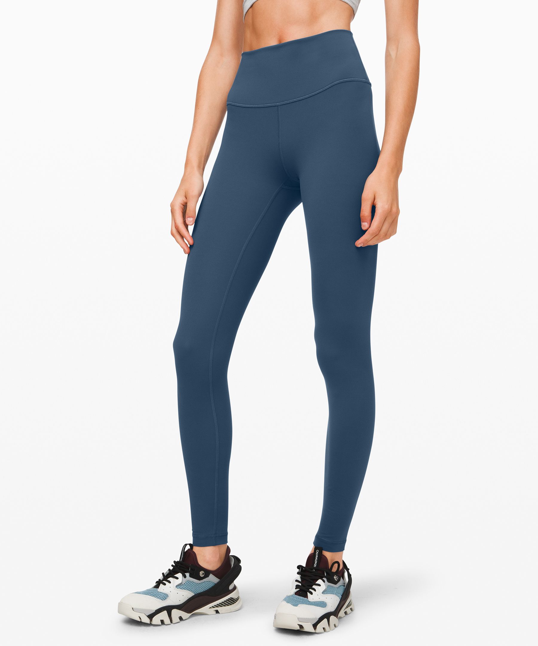 Lululemon Wunder Under High-rise Tight 28" *brushed Full-on Luxtreme In Code Blue